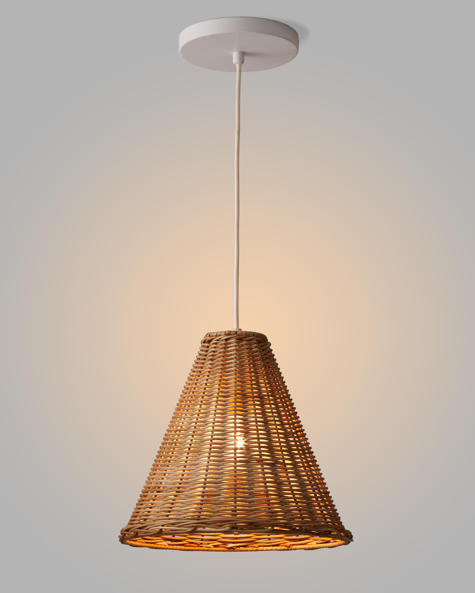 Serena & Lily Santa Barbara Rattan Pendant