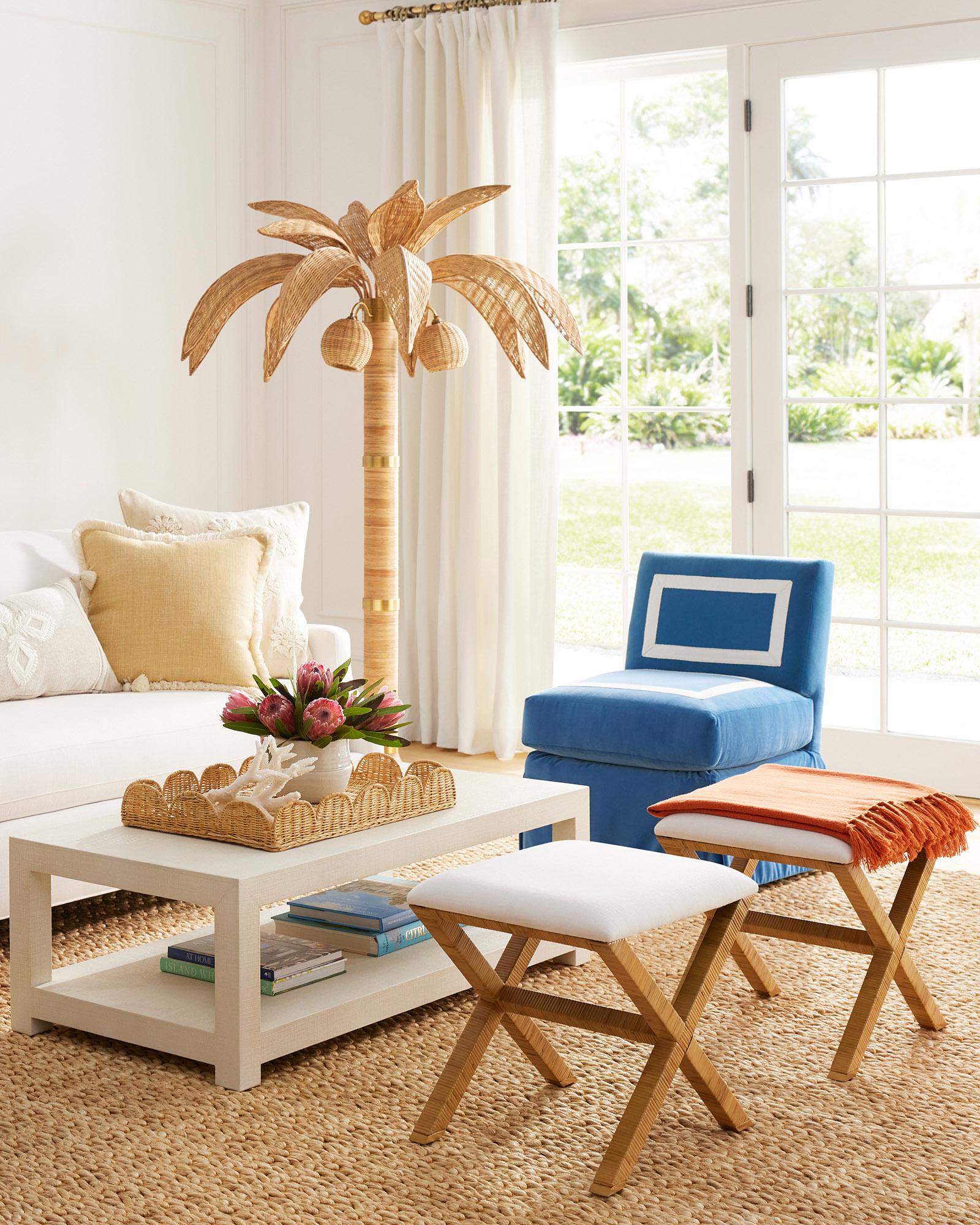 Balboa Rattan XBase Stool Serena and Lily