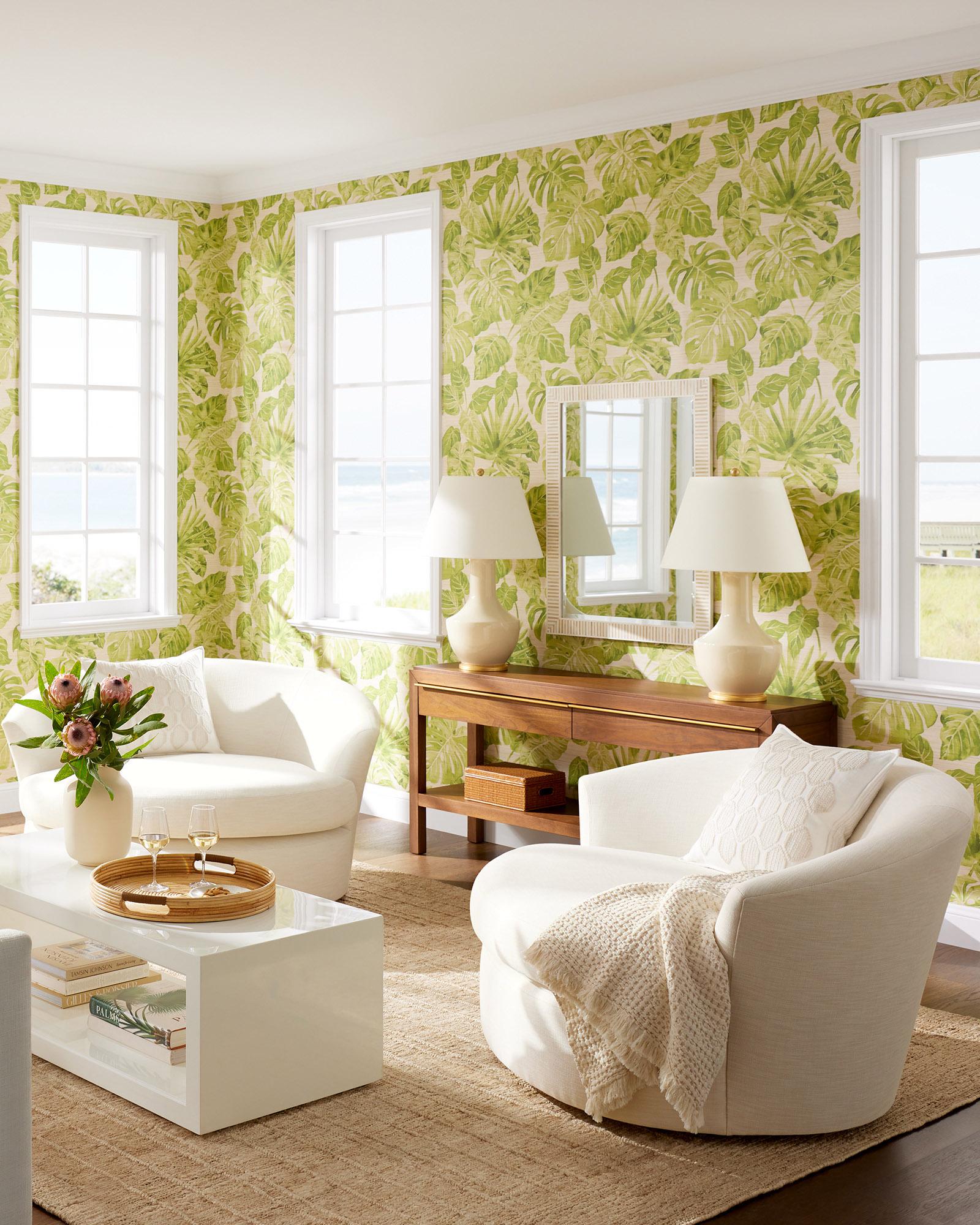 Serena & Lily Magnolia Swivel Chair - Thumbnail 3