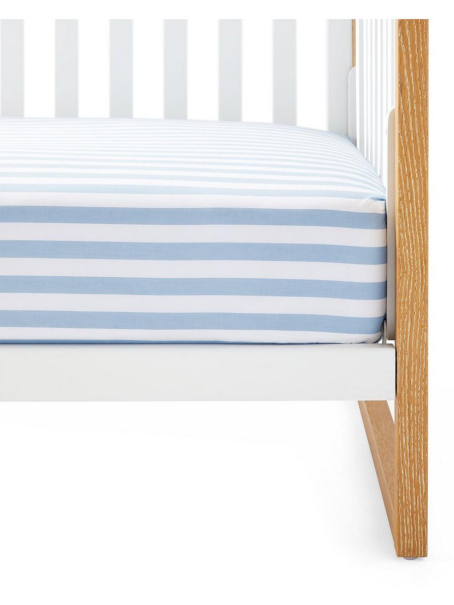 Blue and white crib sheets hotsell