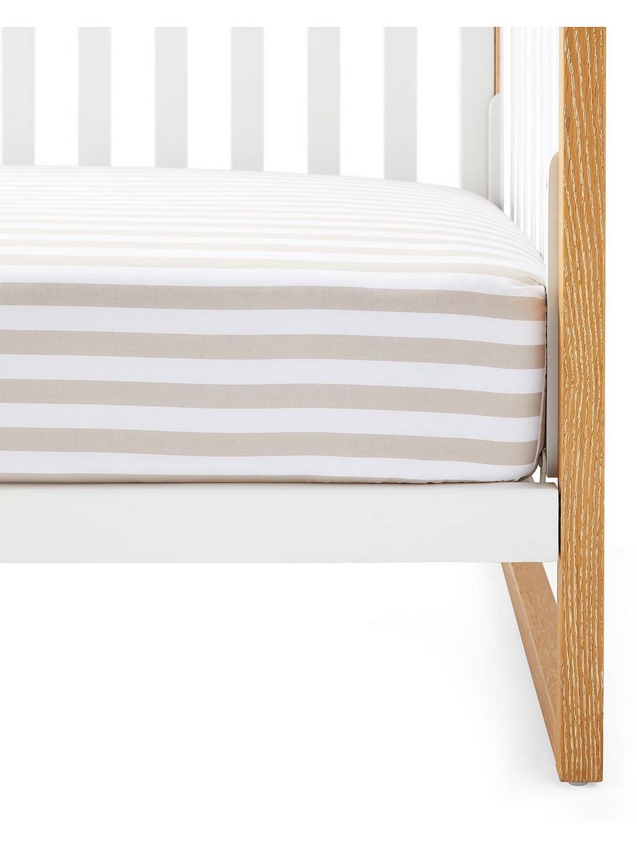 Beach Club Stripe Crib Sheet Serena and Lily