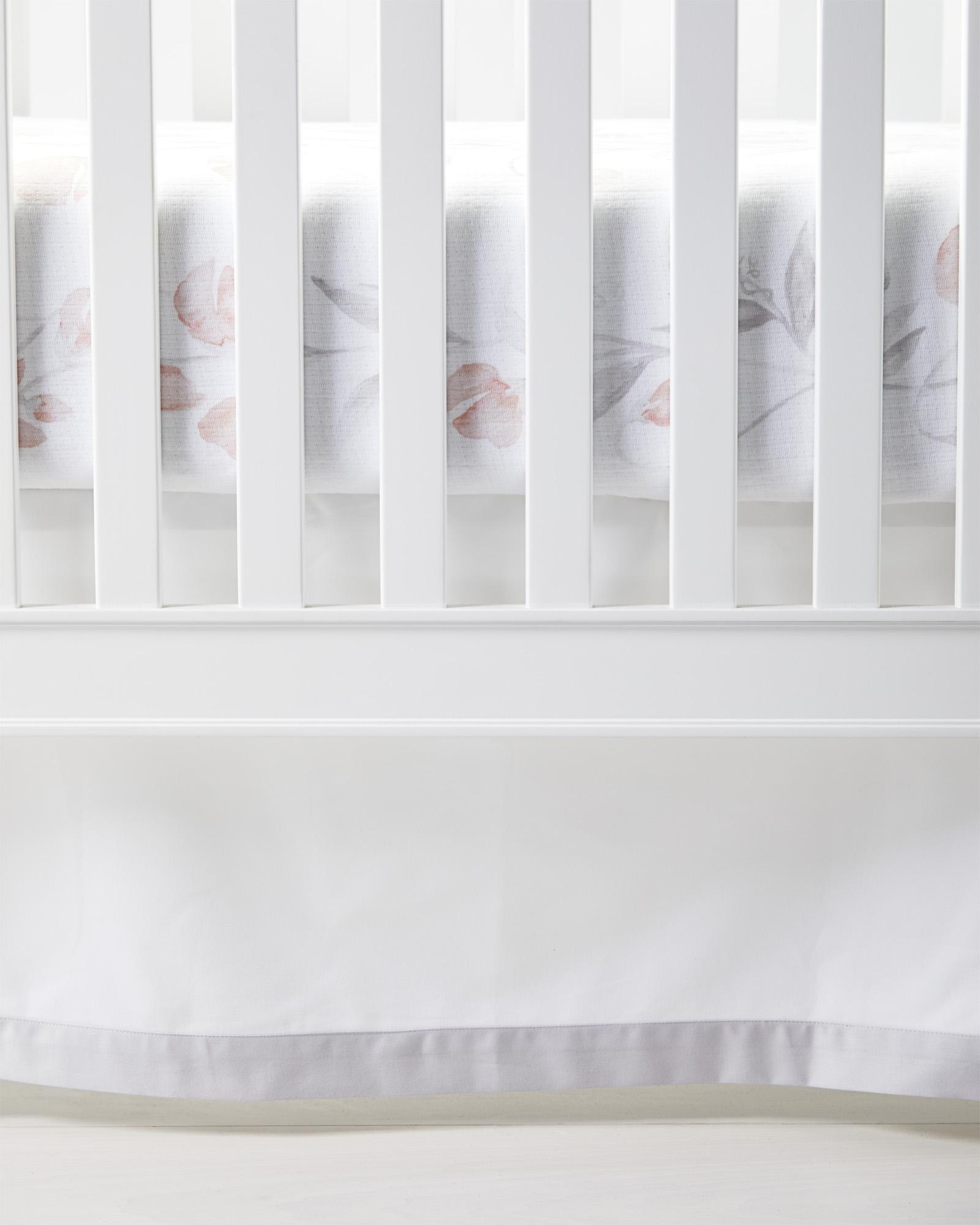 Crib skirt dimensions sale