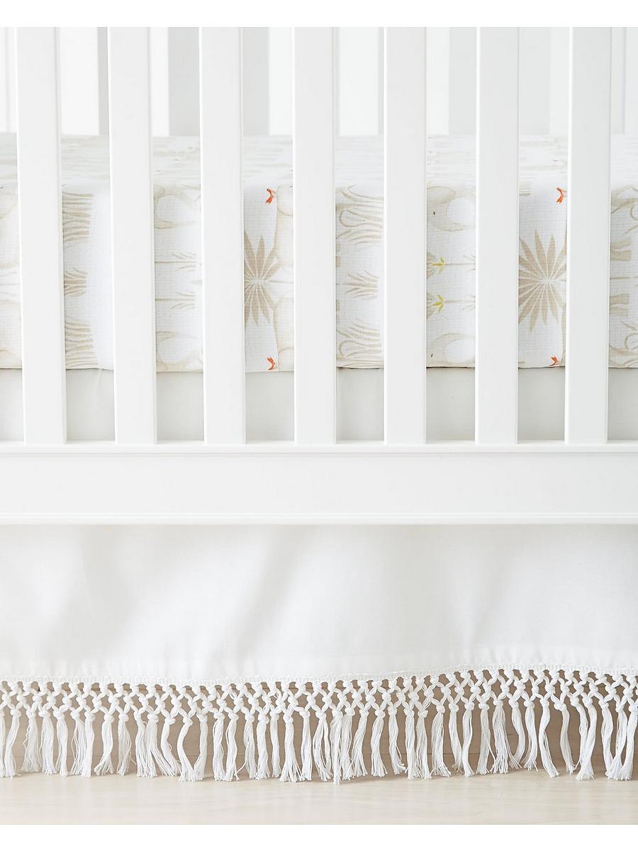 Crib skirt with tassels hotsell