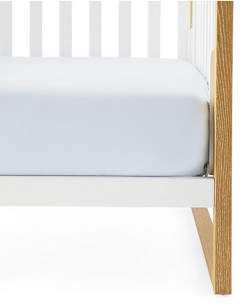 White and gold crib sheet sales