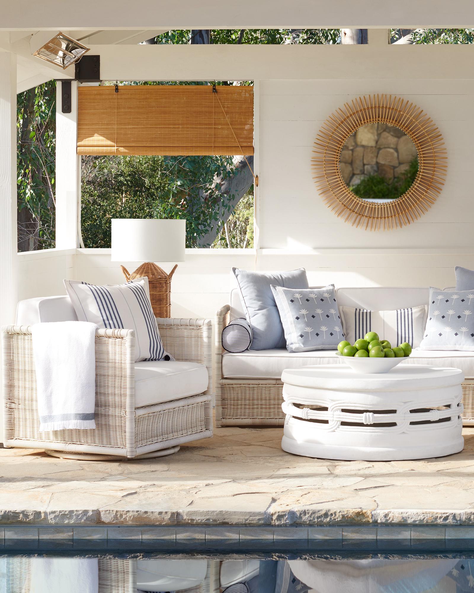 Serena & Lily Pacifica Swivel Chair - Thumbnail 2