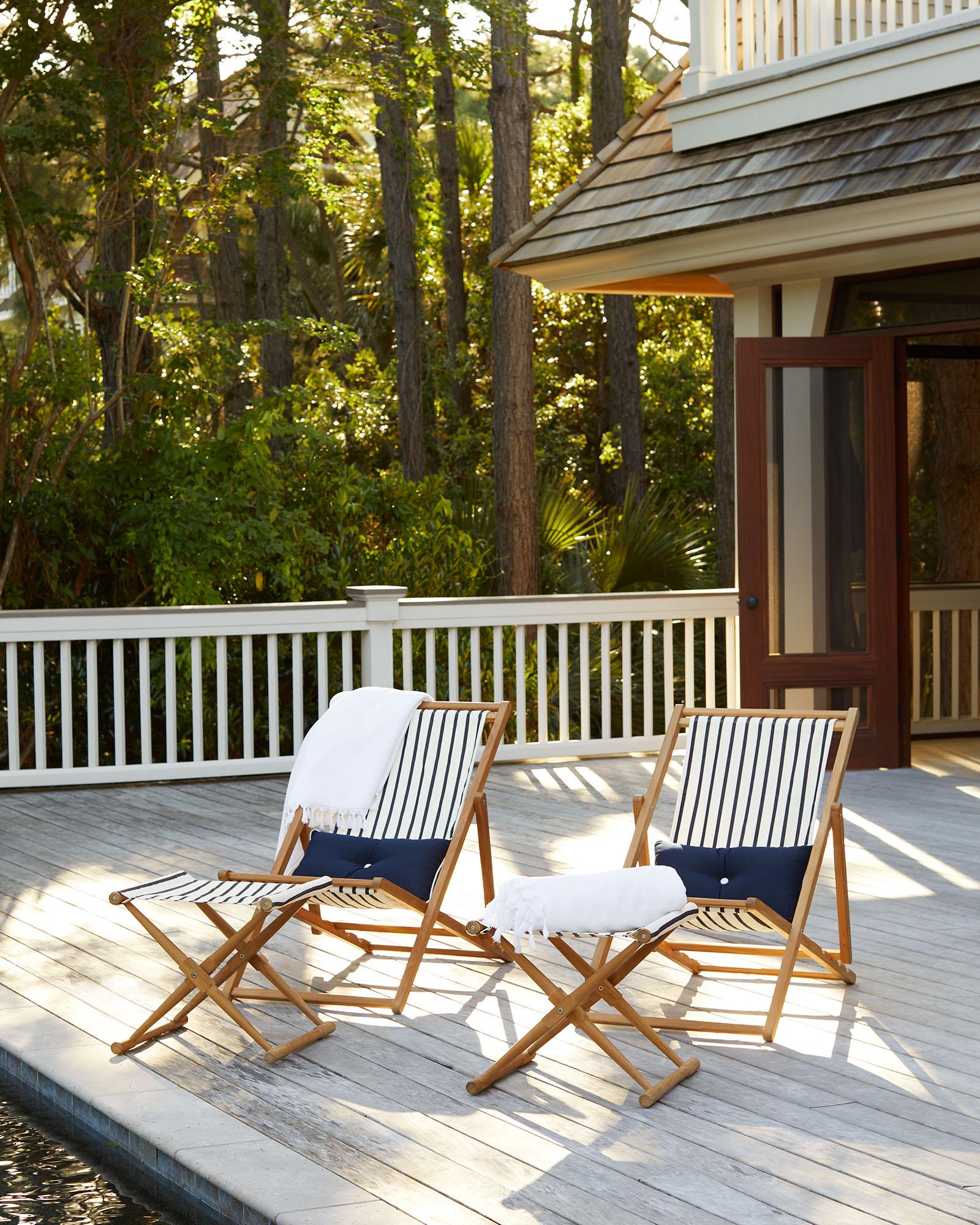 Teak Sling Chair Serena and Lily(02)