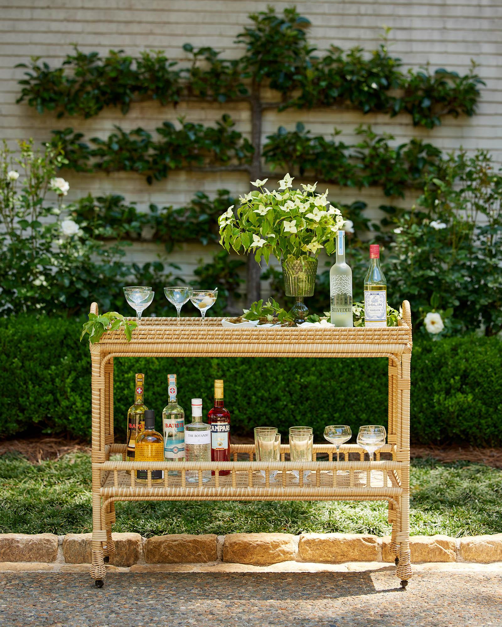 Serena & Lily Captiva Bar Cart - Thumbnail 2