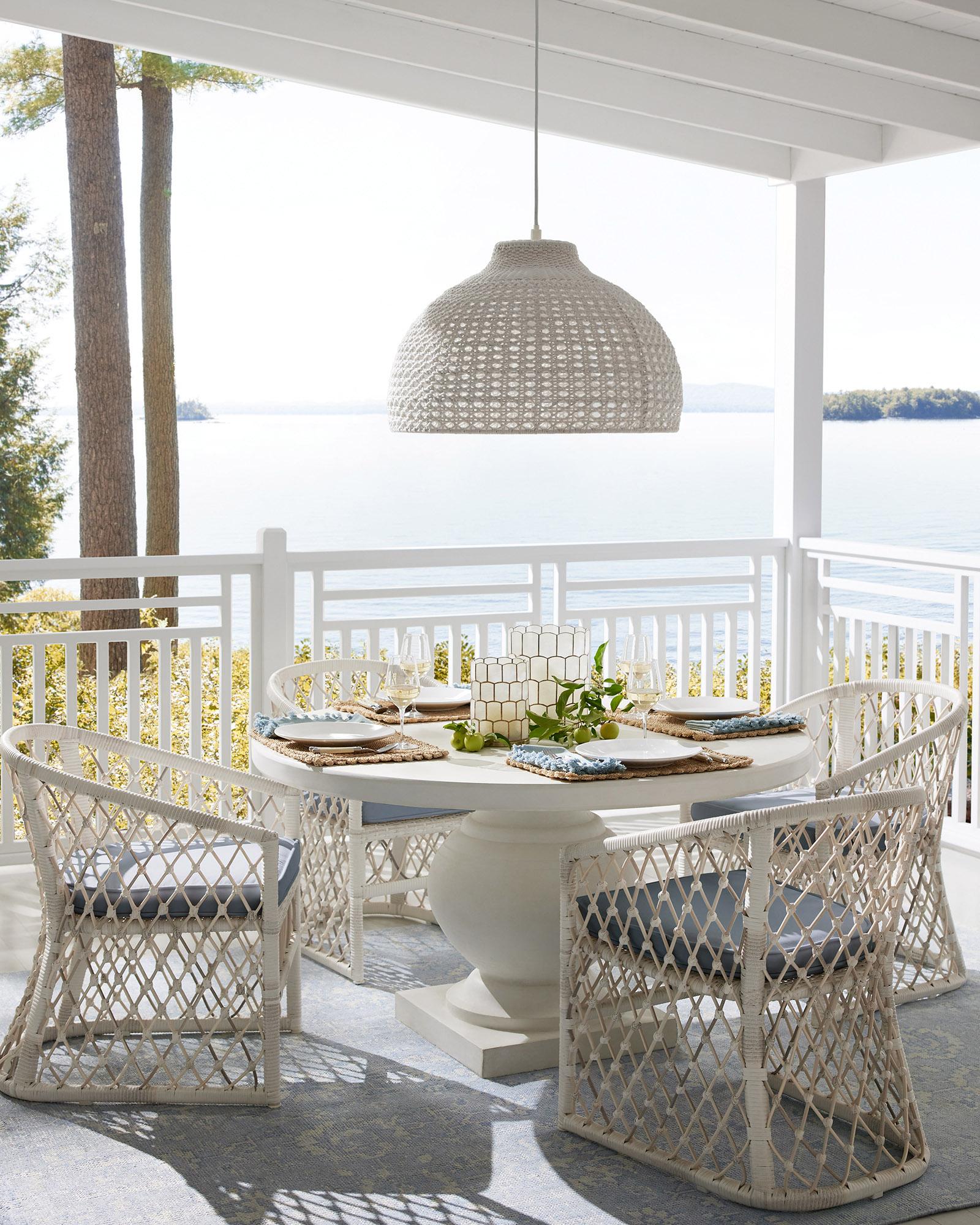 Serena and lily outdoor dining table discount