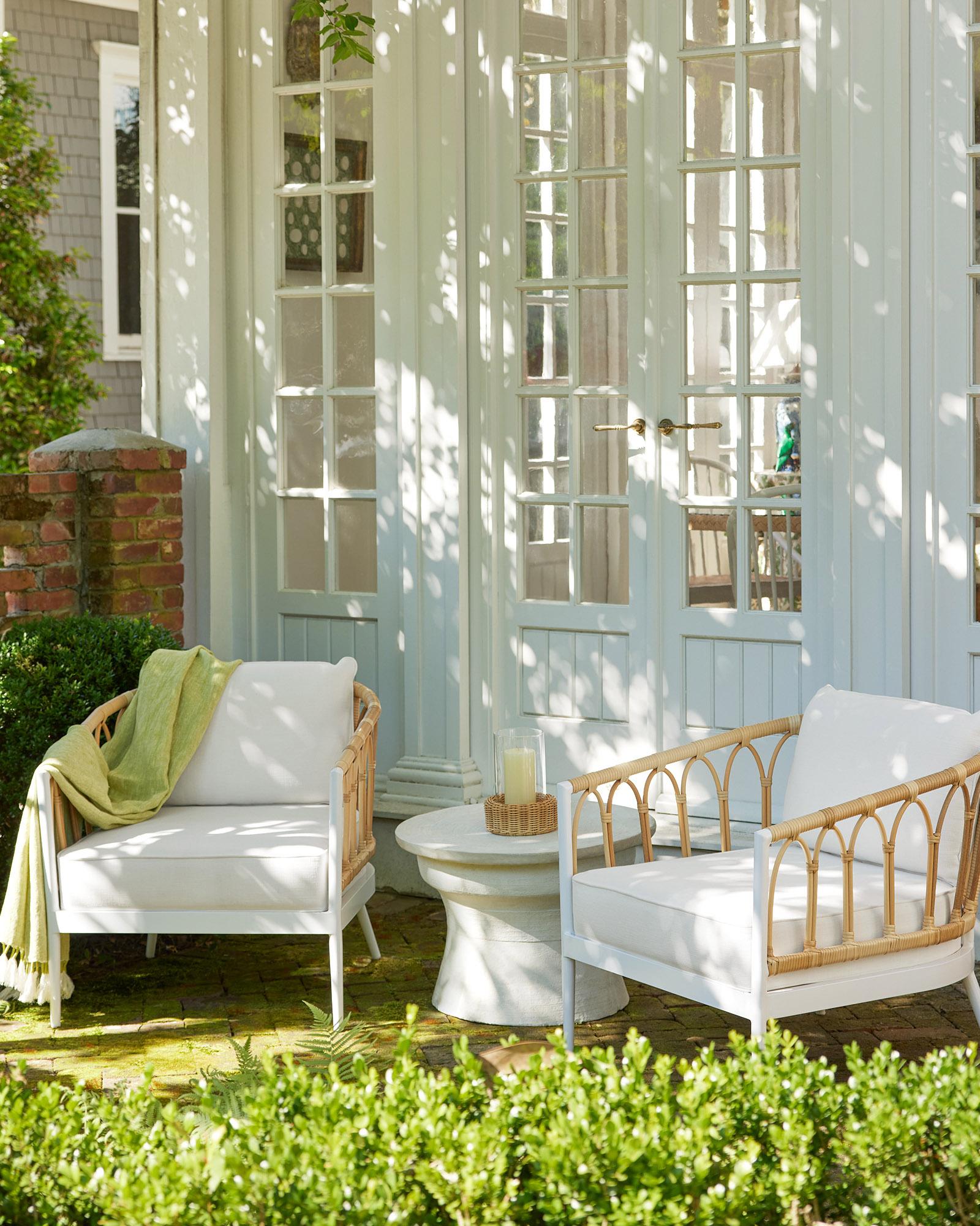 Serena & Lily Sausalito Lounge Chairs and Lamu Cocktail Table - Thumbnail 2