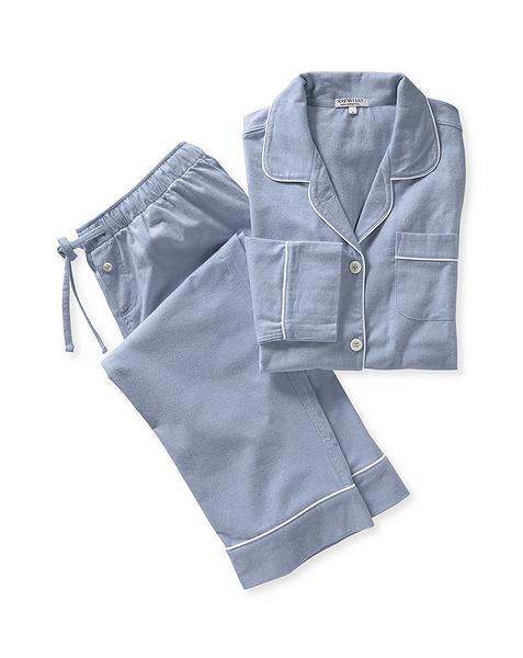Blue skies linen pajama set with pants – Beanchy