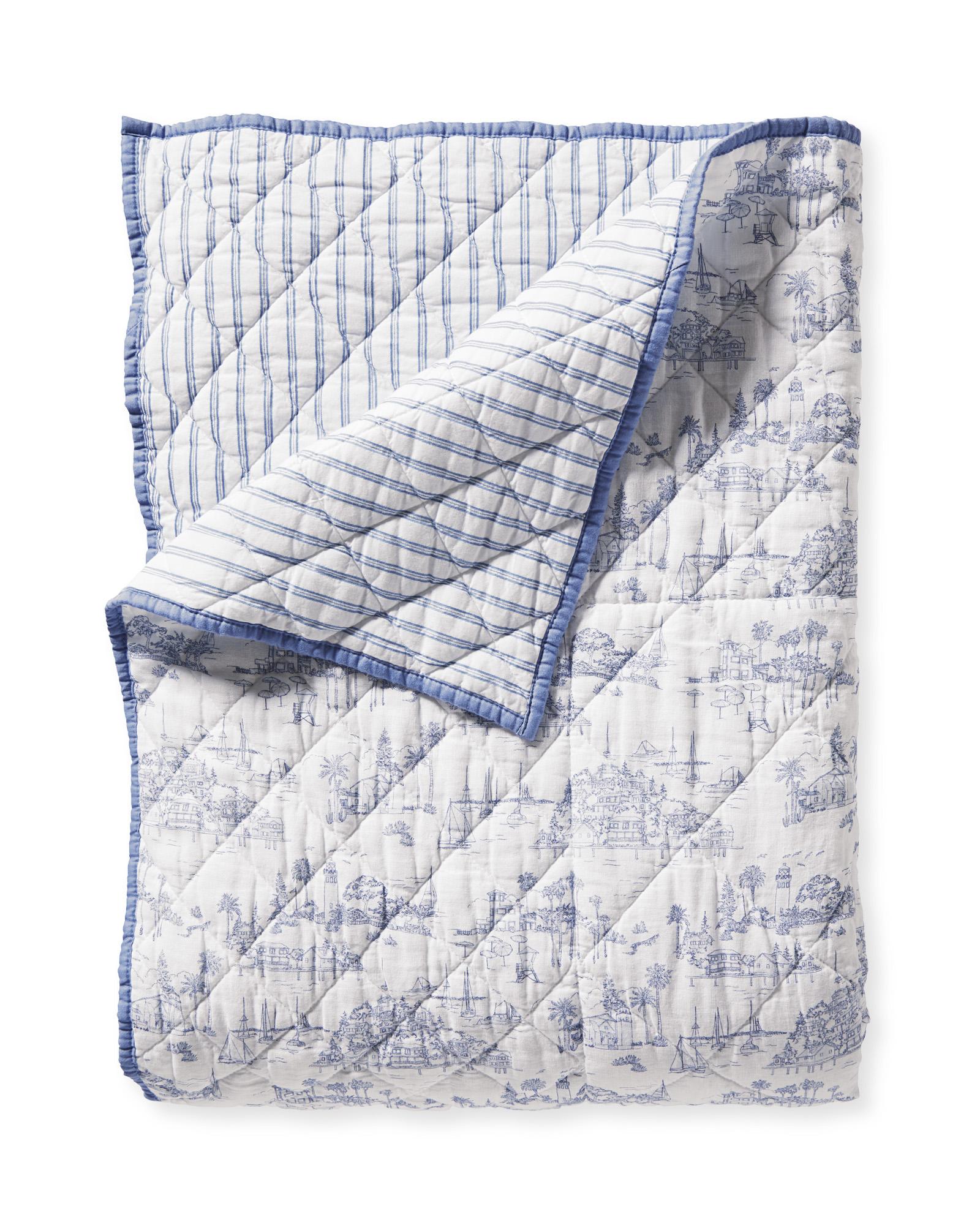 Serena & Lily Seahaven Quilt buying -Black-Twin