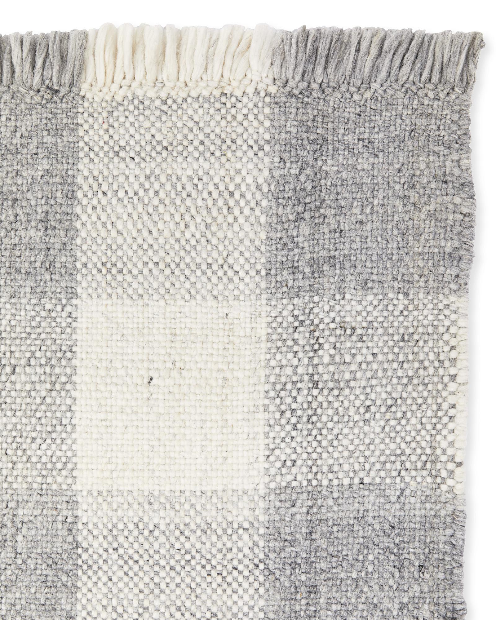Grey Gingham Rug Rug_Gingham_8x10_Grey_Detail_MV_0033_Crop_SH