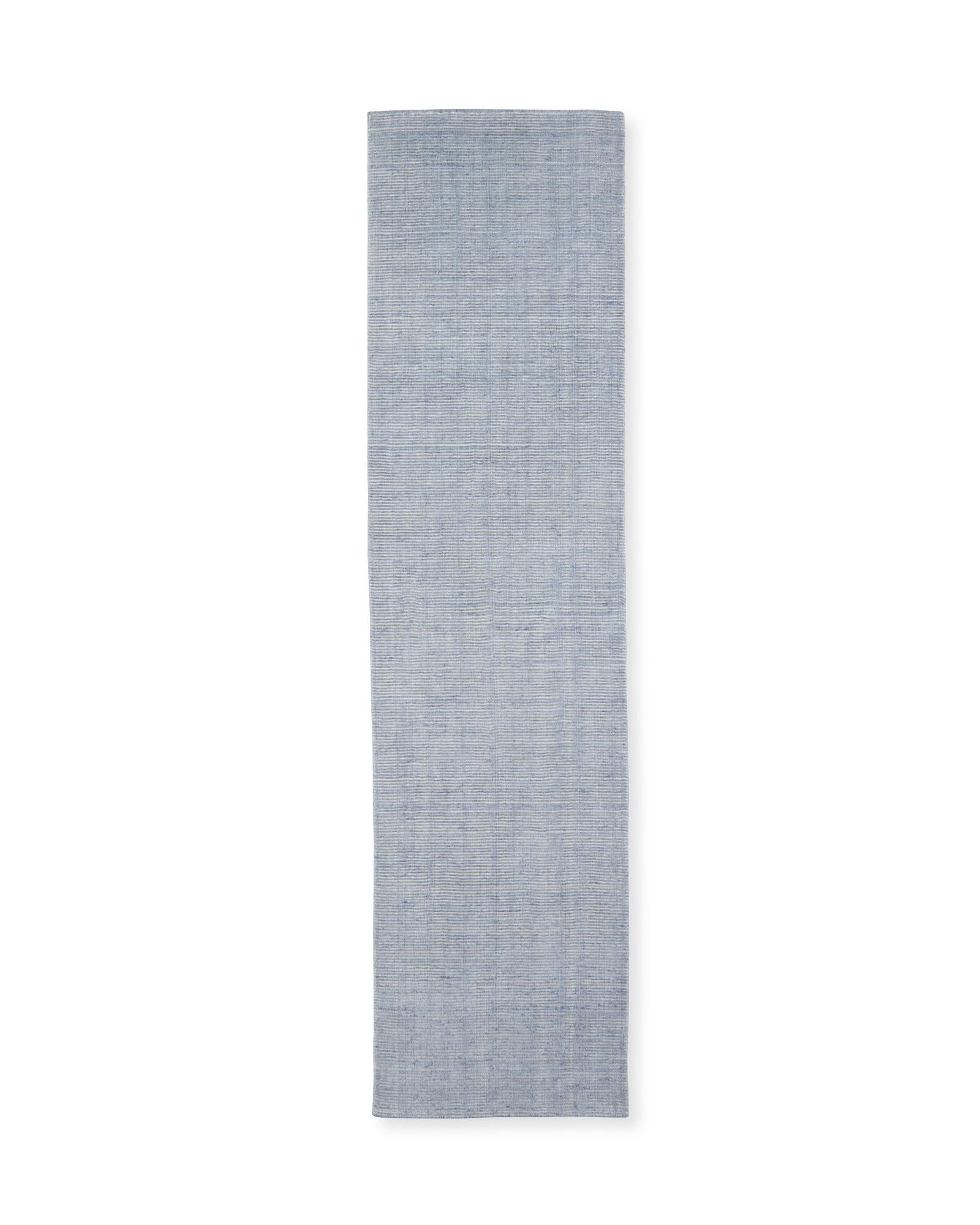 Linen Stripe Rug, 2.6' x 7' | Serena & Lily