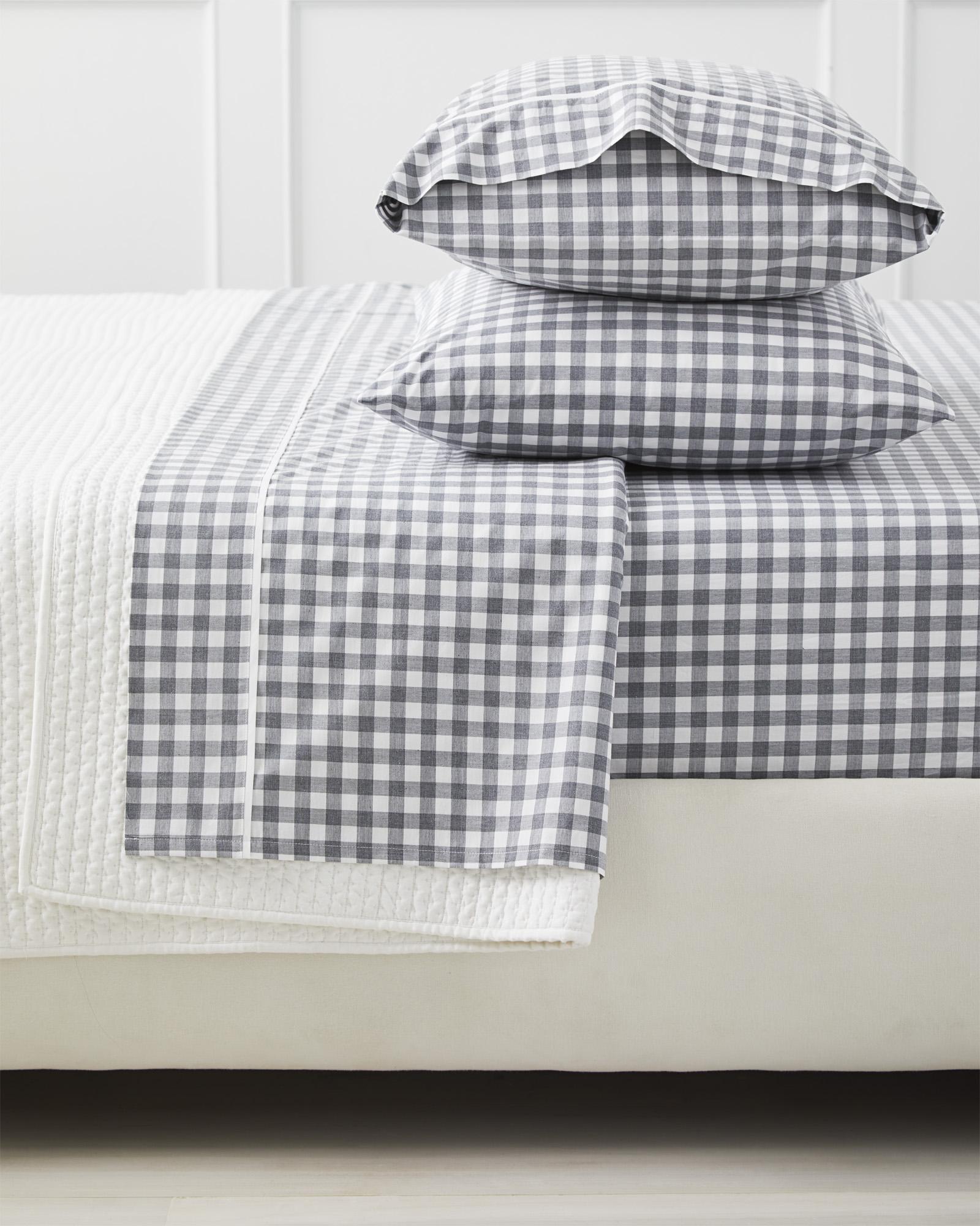 Serena & Lily Gingham Sheet Set King outlet French Blue