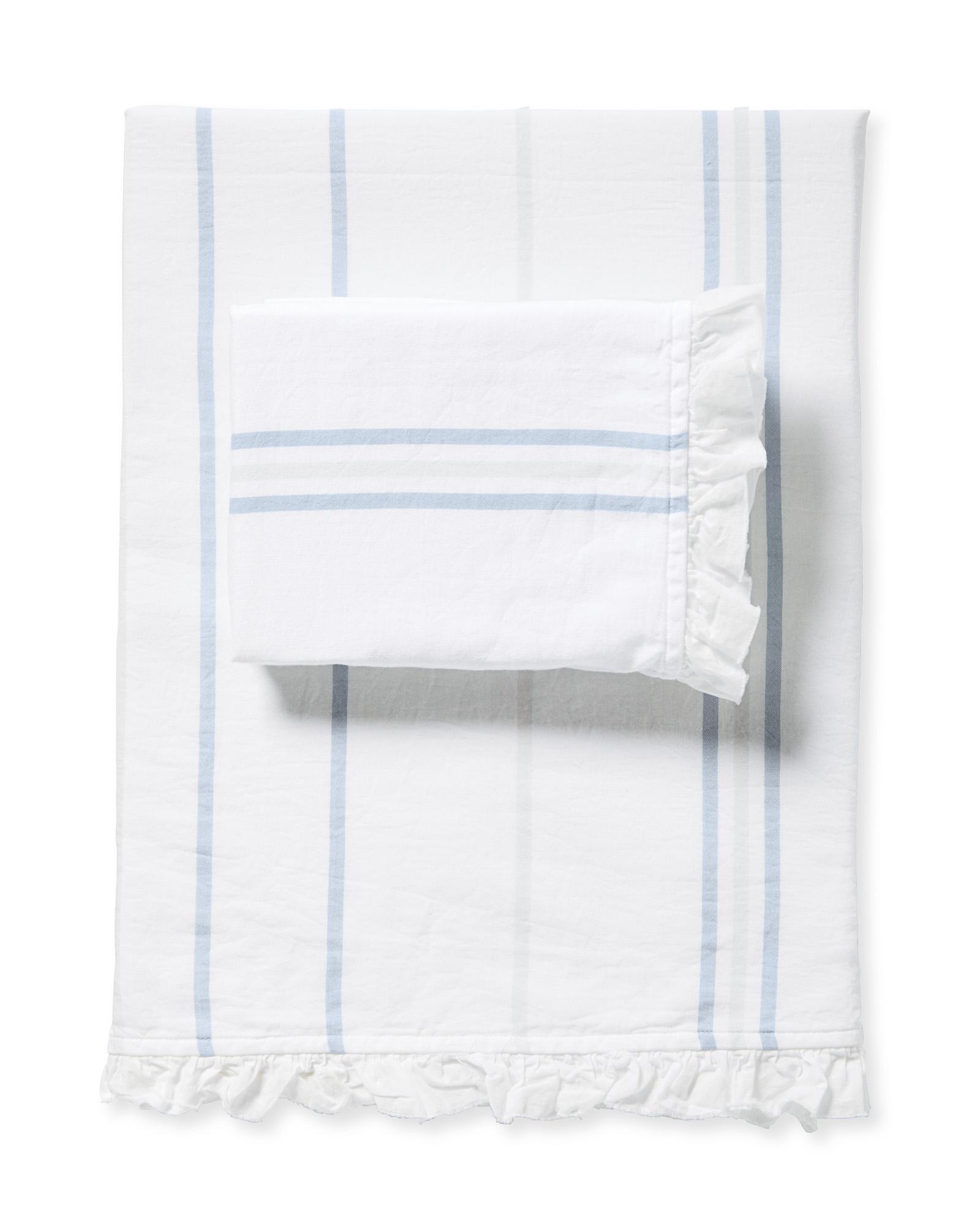 Oyster Bay Stripe Sateen Sheet Set | Serena and Lily
