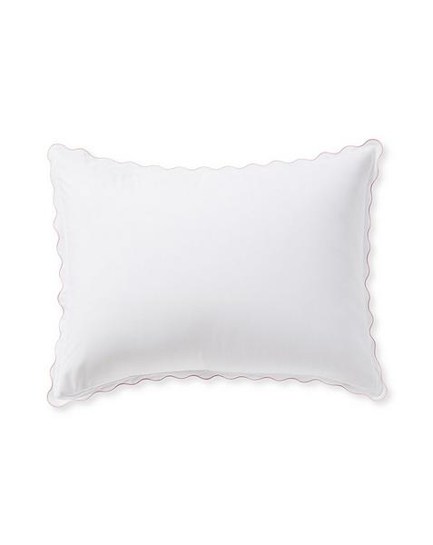 Scallop Sateen Duvet Cover - White - Full/Queen - Cotton – Serena & Lily