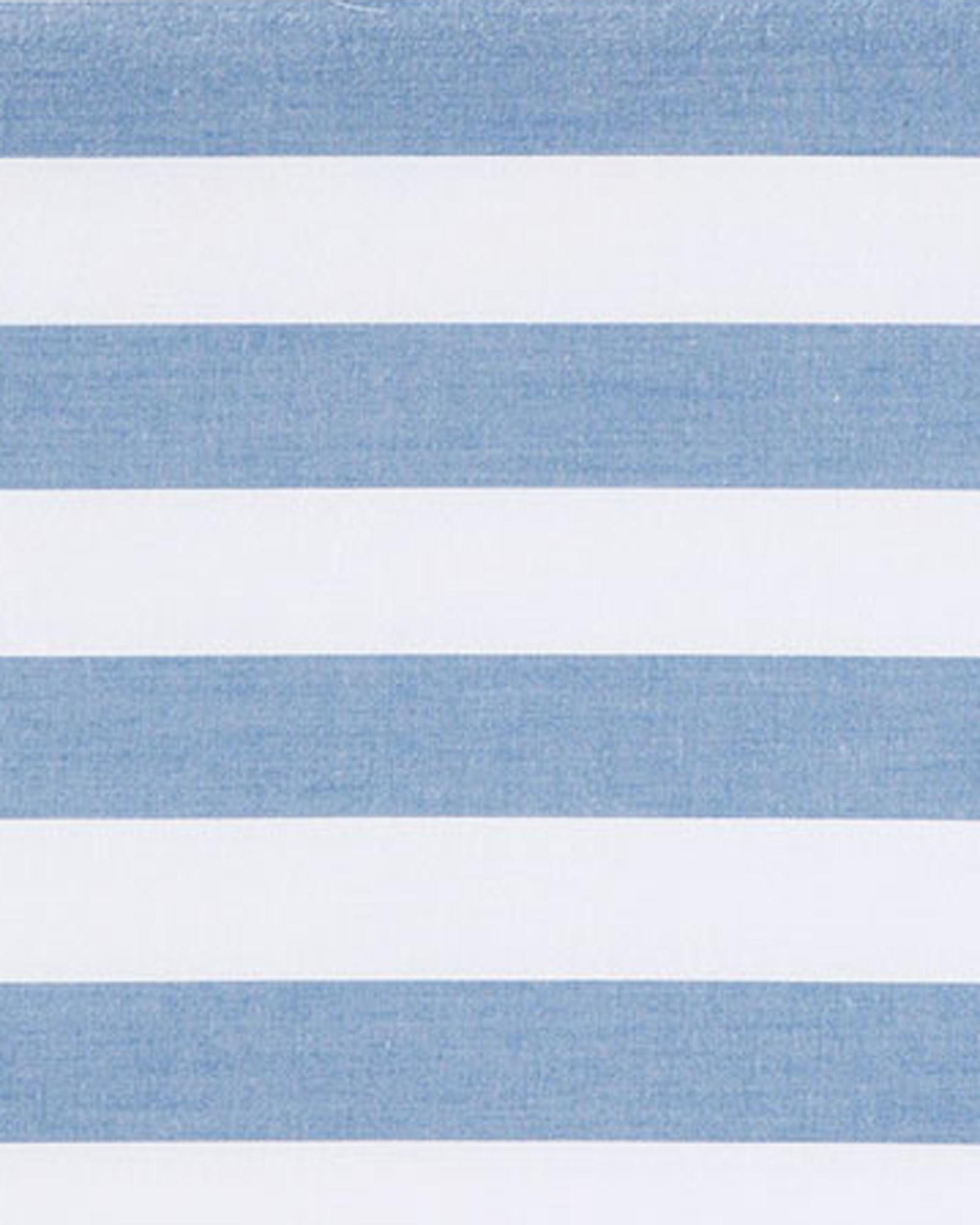 Blue Stripe Crib Sheet – Fitted Baby Crib Sheet With Elastic Corners - View #5