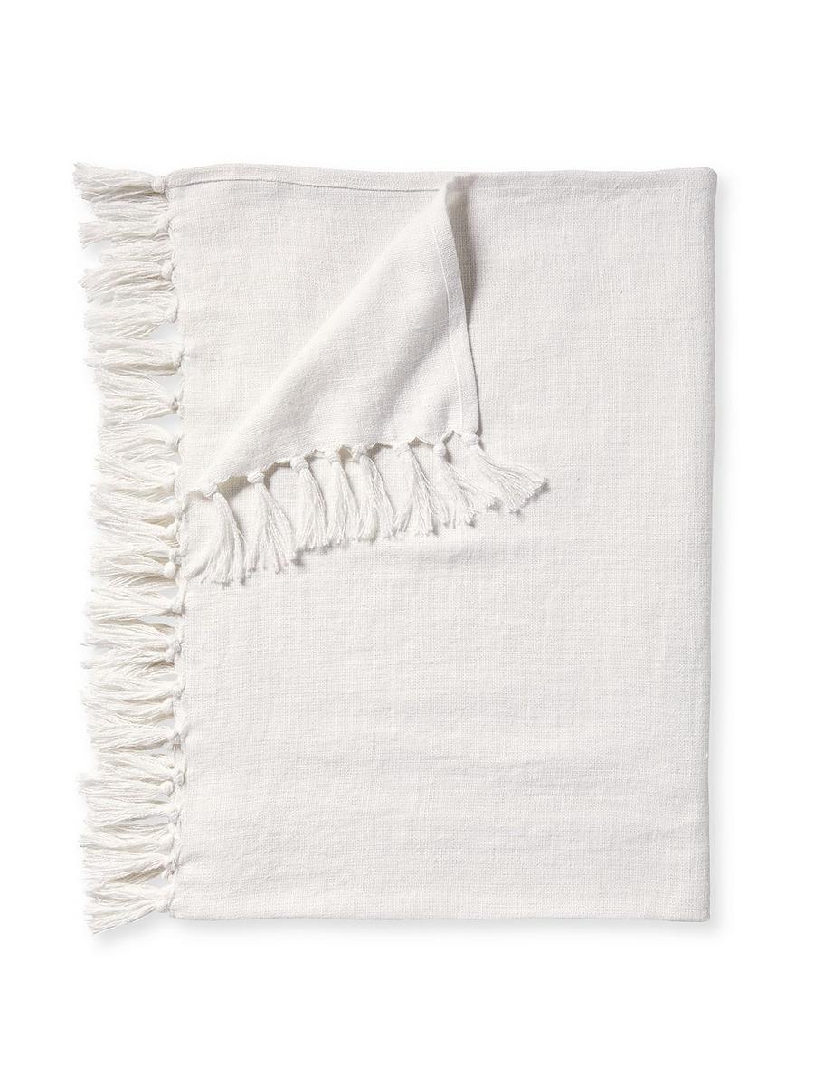 Linen discount throw rug
