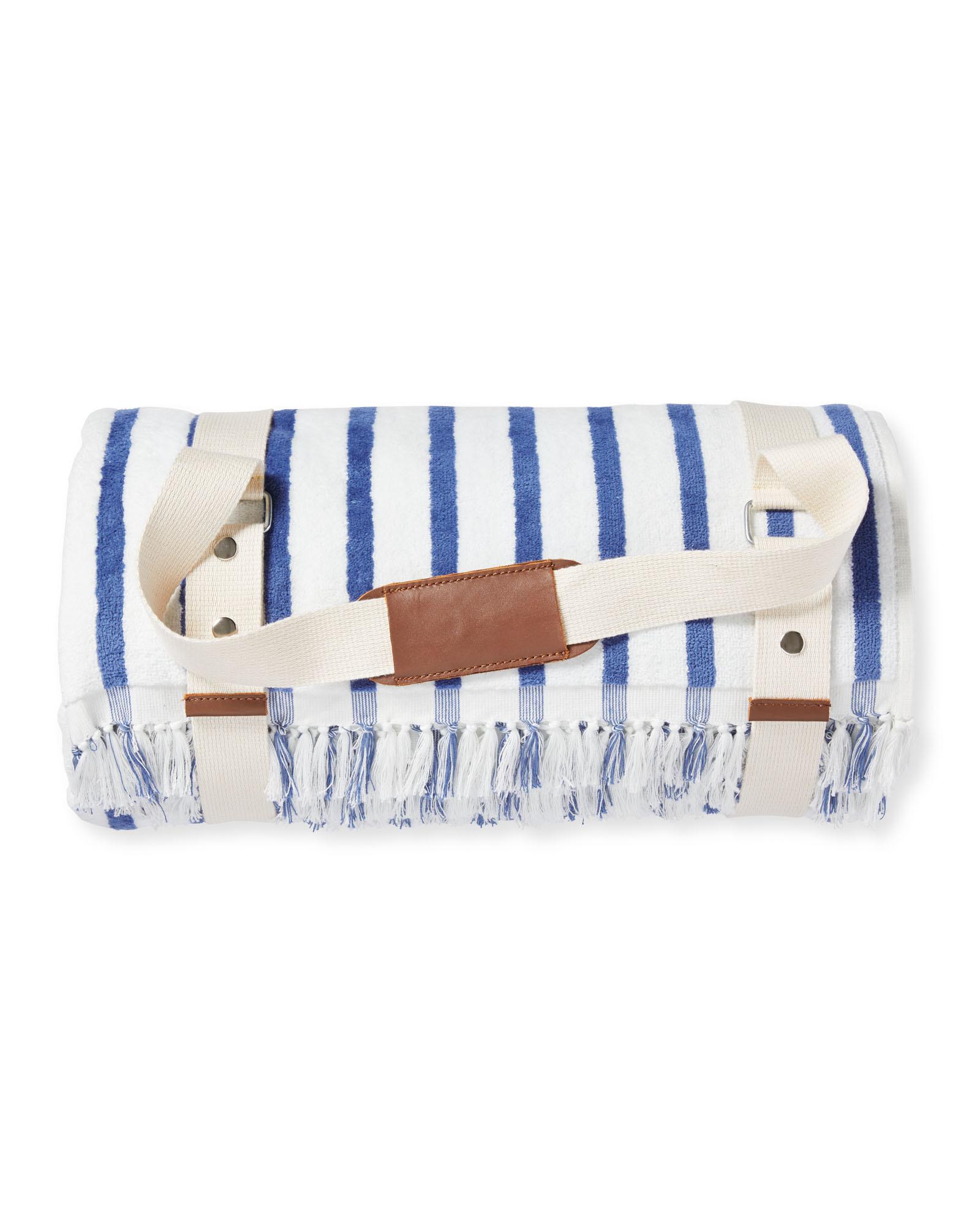Tide Stripe Umbrella Blanket Serena and Lily
