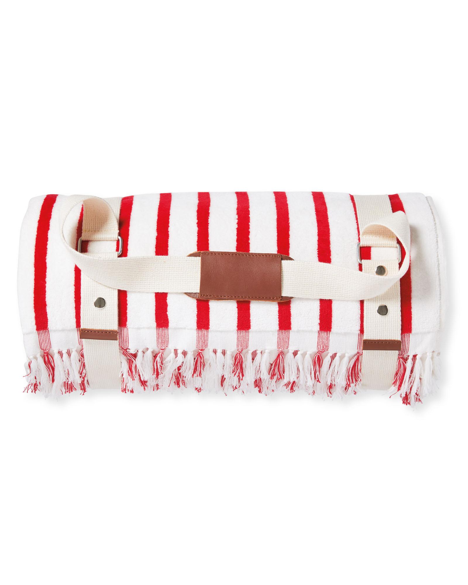 Tide Stripe Umbrella Blanket Serena and Lily