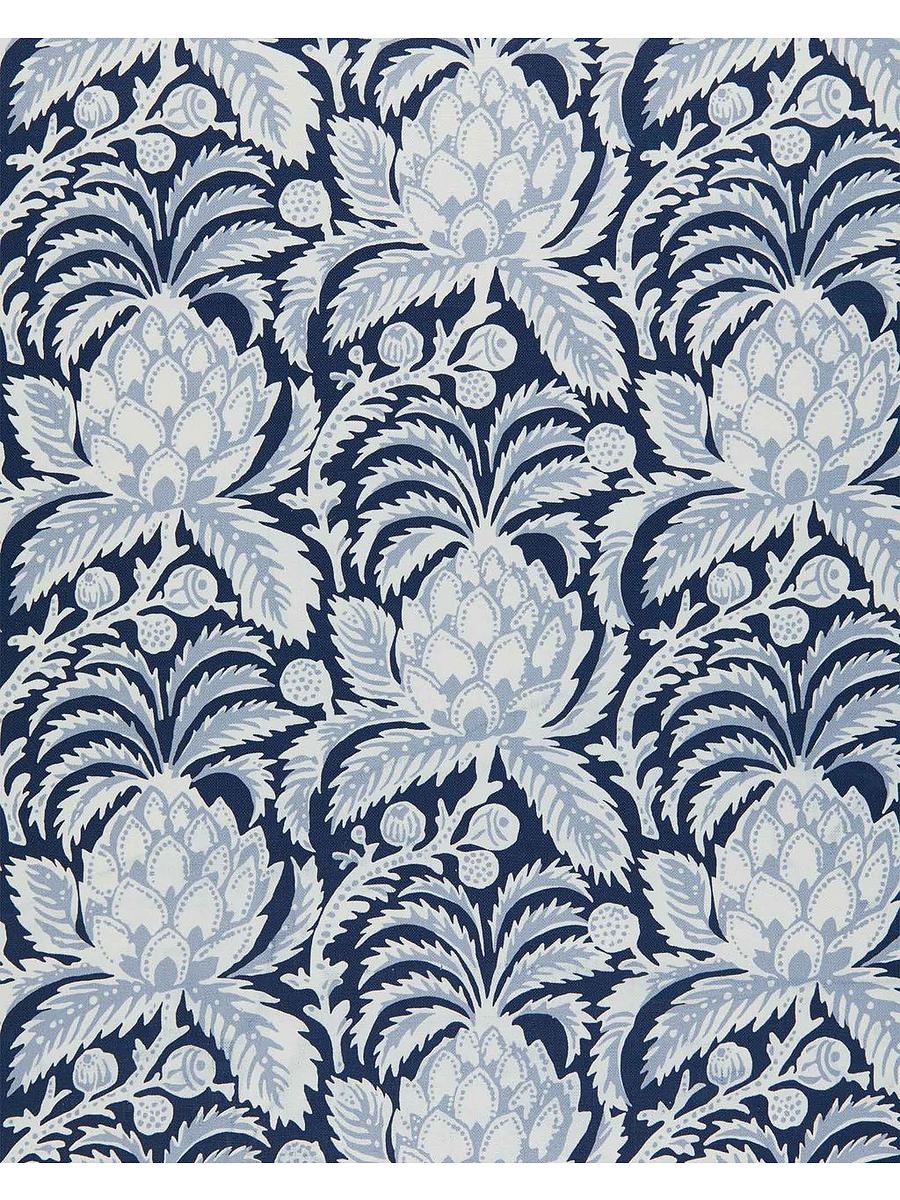 Fabric by The Yard - Classic Gingham Linen in Hydrangea Blue | Serena & Lily