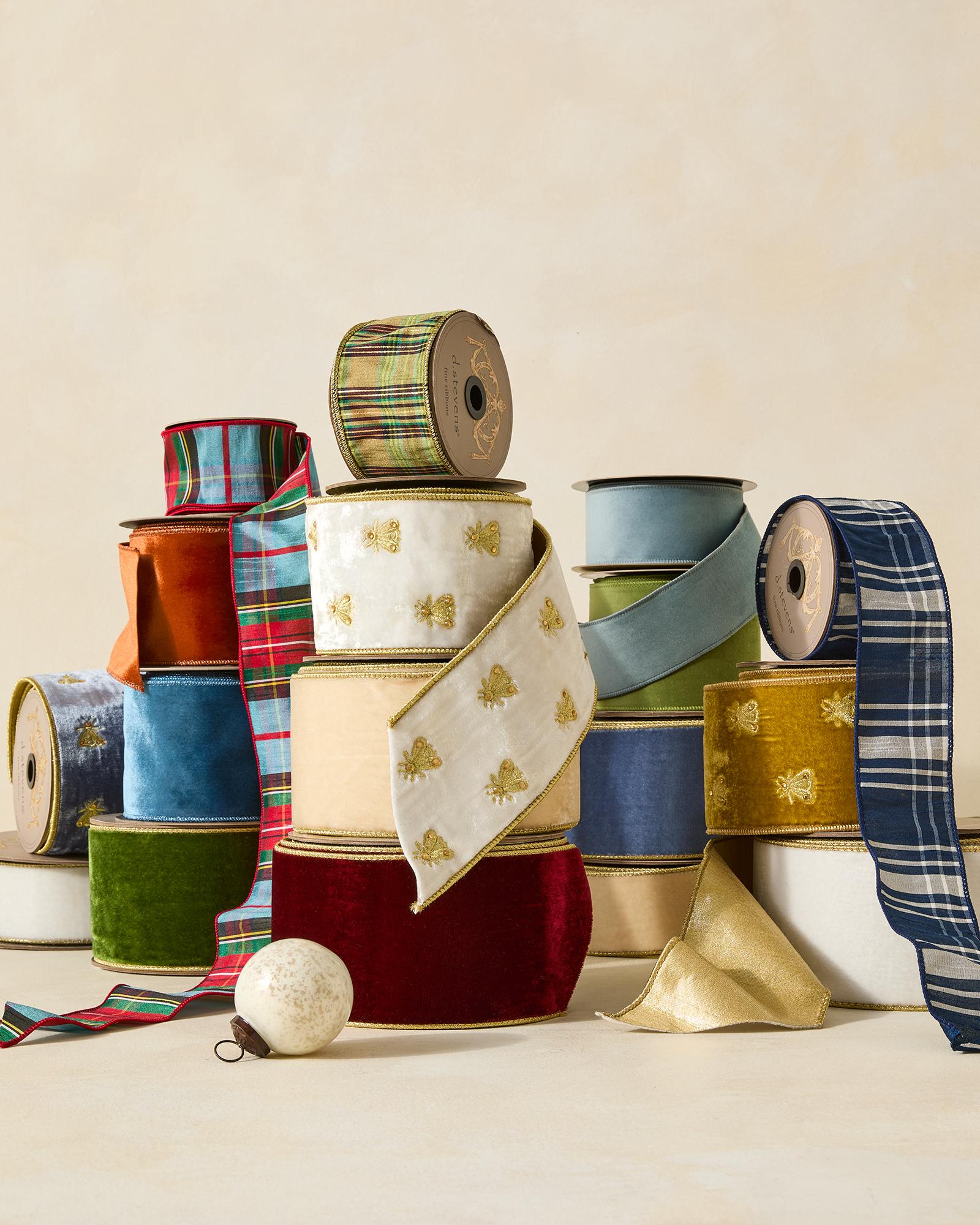 holiday-decorative-ribbon-bee-velvet-plaid-group-web-1229-SH