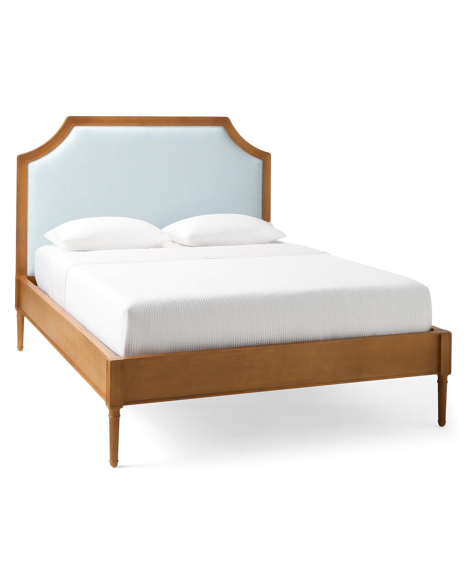 Lagos Bed - Dune - Washed Linen Sky | Serena and Lily