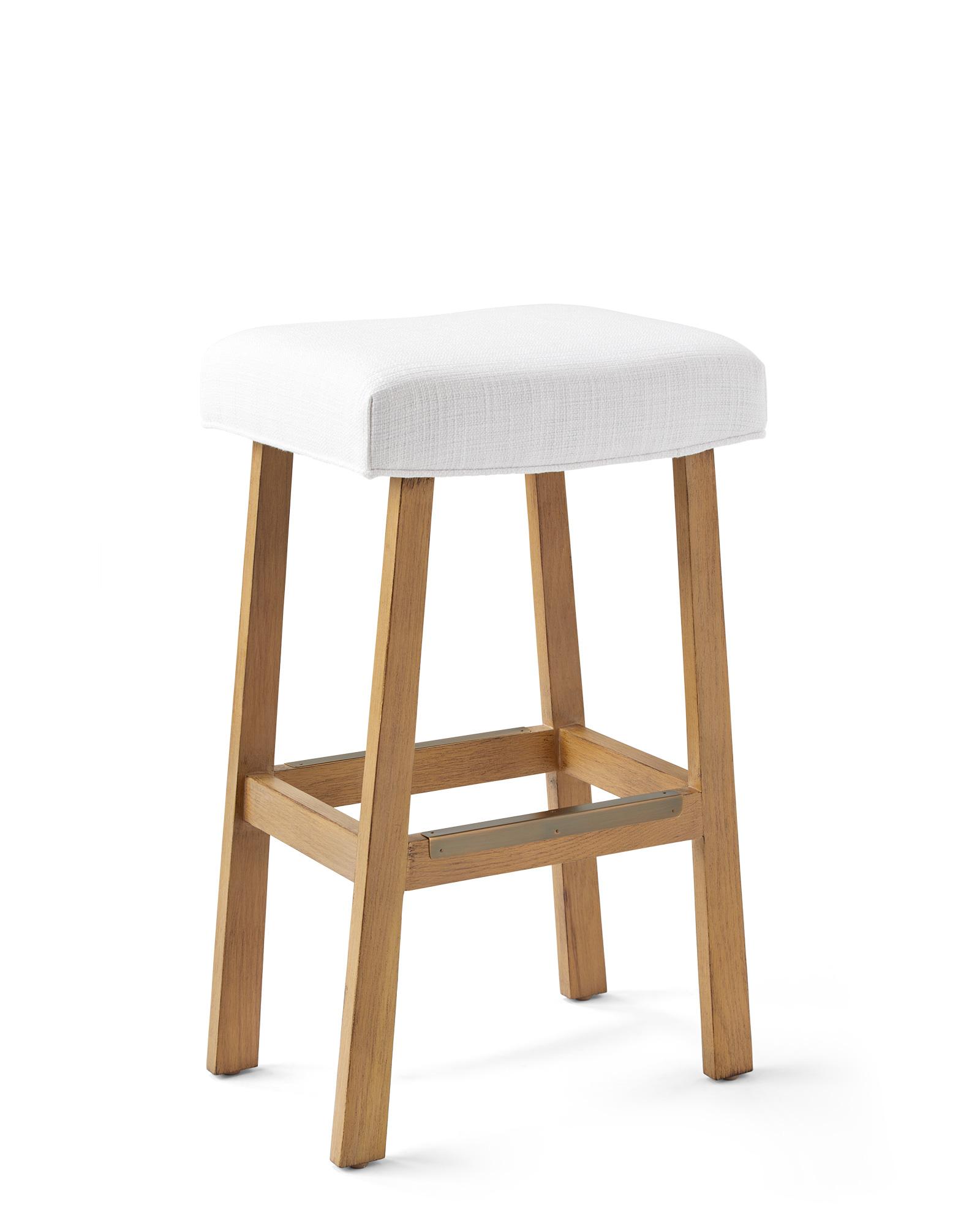 Ross Backless Bar Stool-White-image