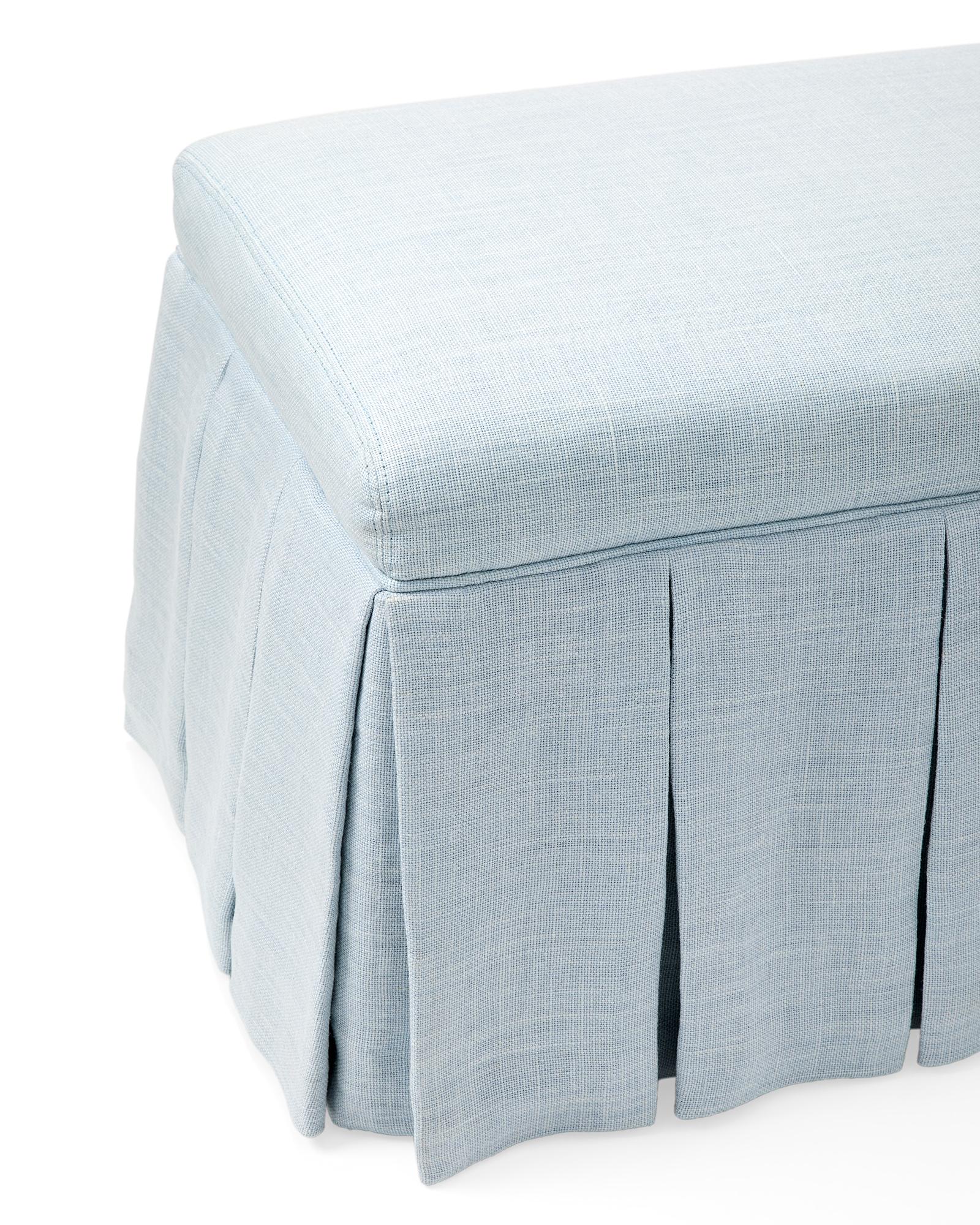 Serena & Lily Harrison Pleated Bench