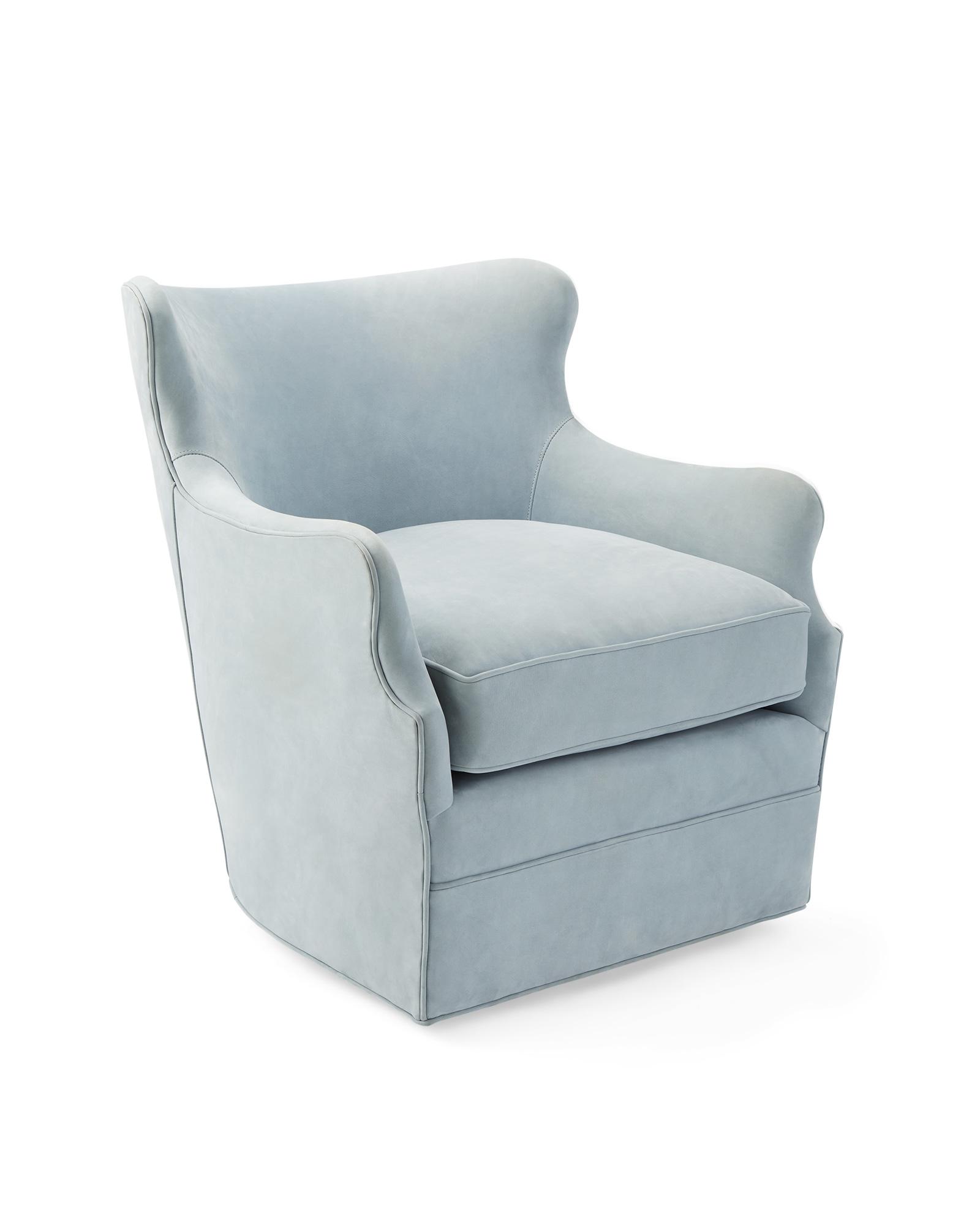 Serena & Lily Elm Swivel Chair - Thumbnail 3