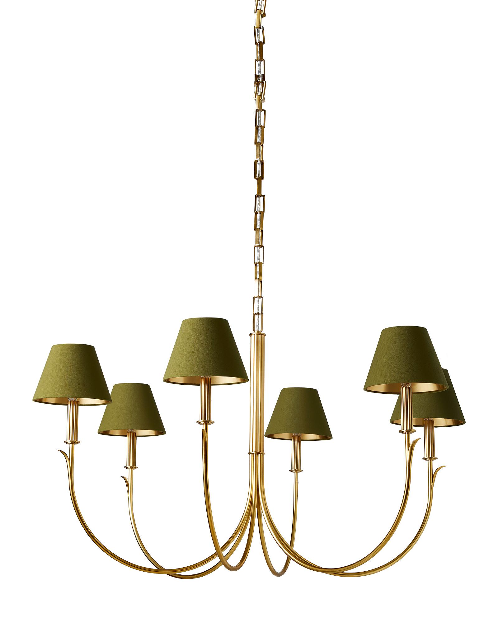 Calistoga Chandelier - Elegant Antique Brass Finish