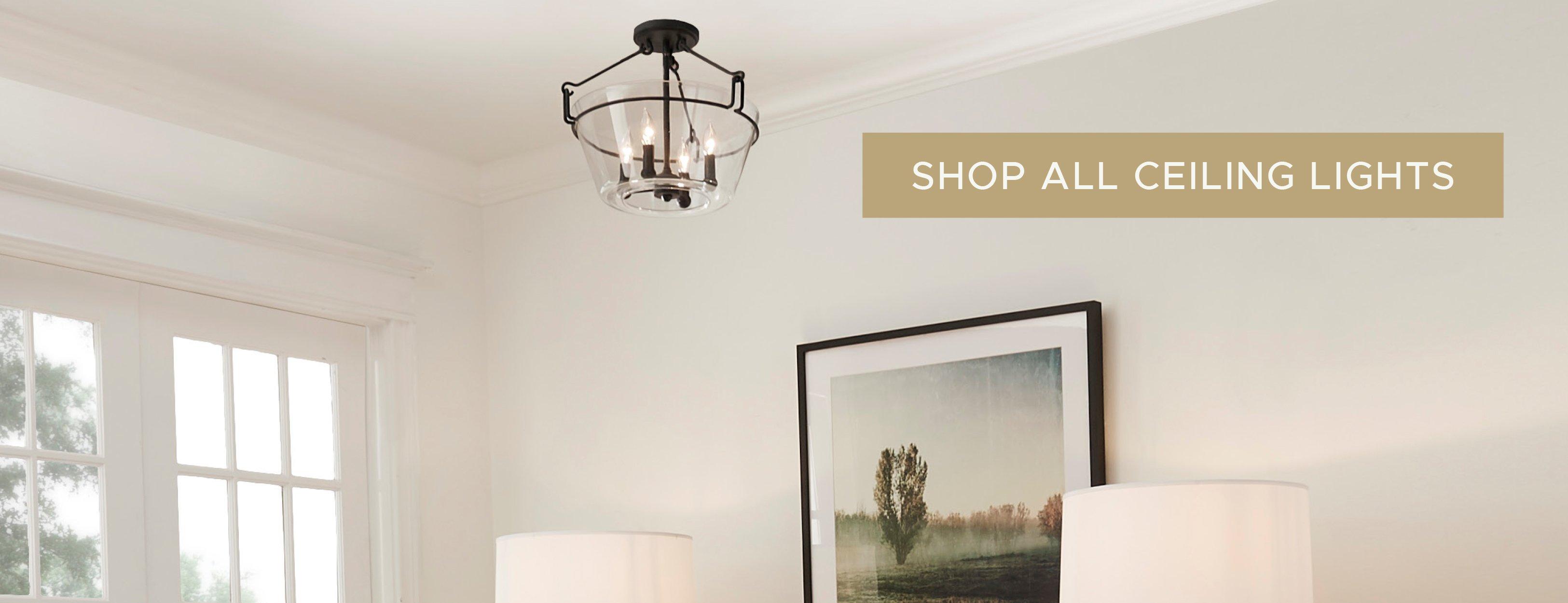 Minimalist spread ceiling light top