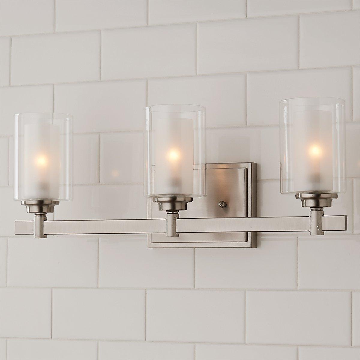 Contemporary Cylinder Vanity Light - 3 Light