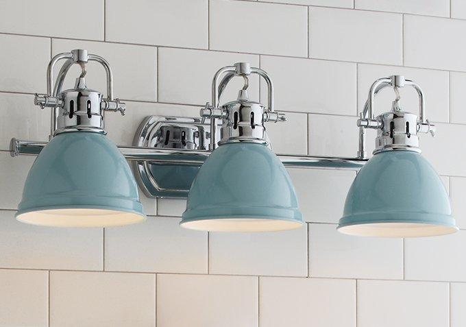 Nautical and Coastal Bath Lights