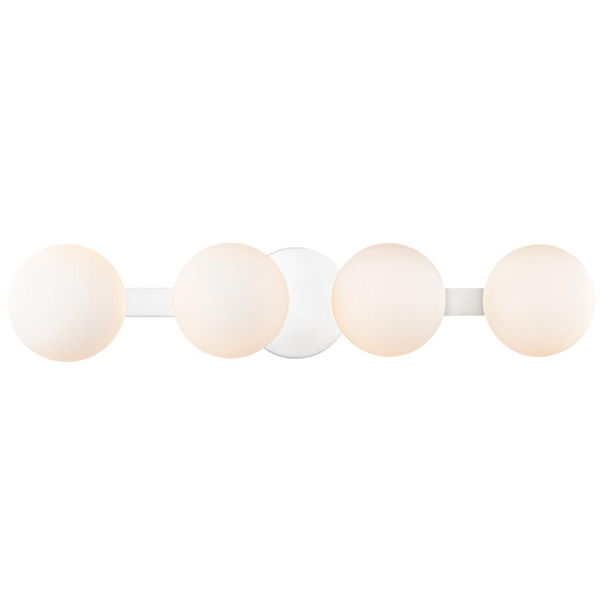 Mounted Globe Ring Vanity Light 4 Light