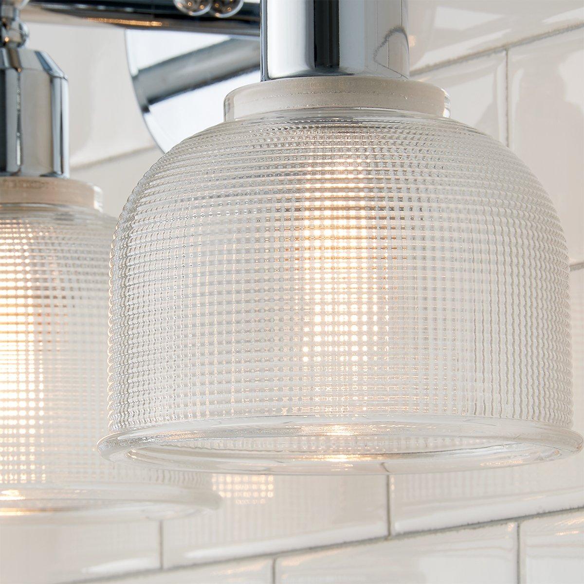 Prismatic Glass Vanity Light - 3 Light | Shades of Light
