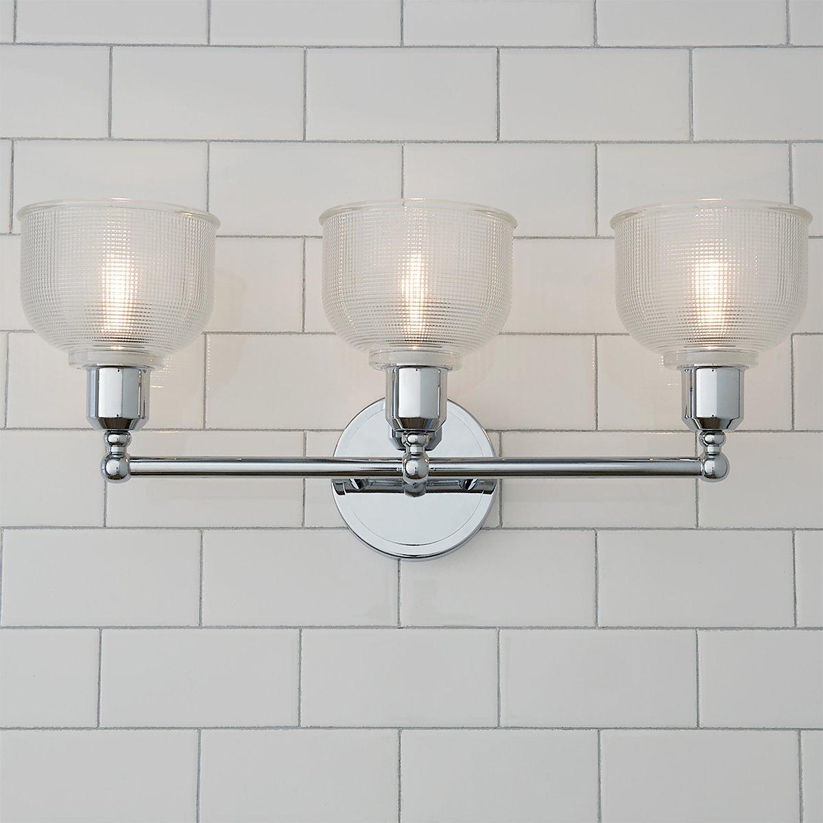Prismatic Glass Vanity Light - 3 Light | Shades of Light