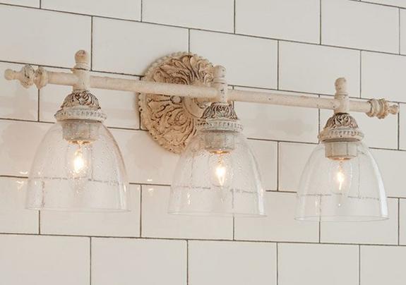 Antique and Vintage Inspired Bath Lights