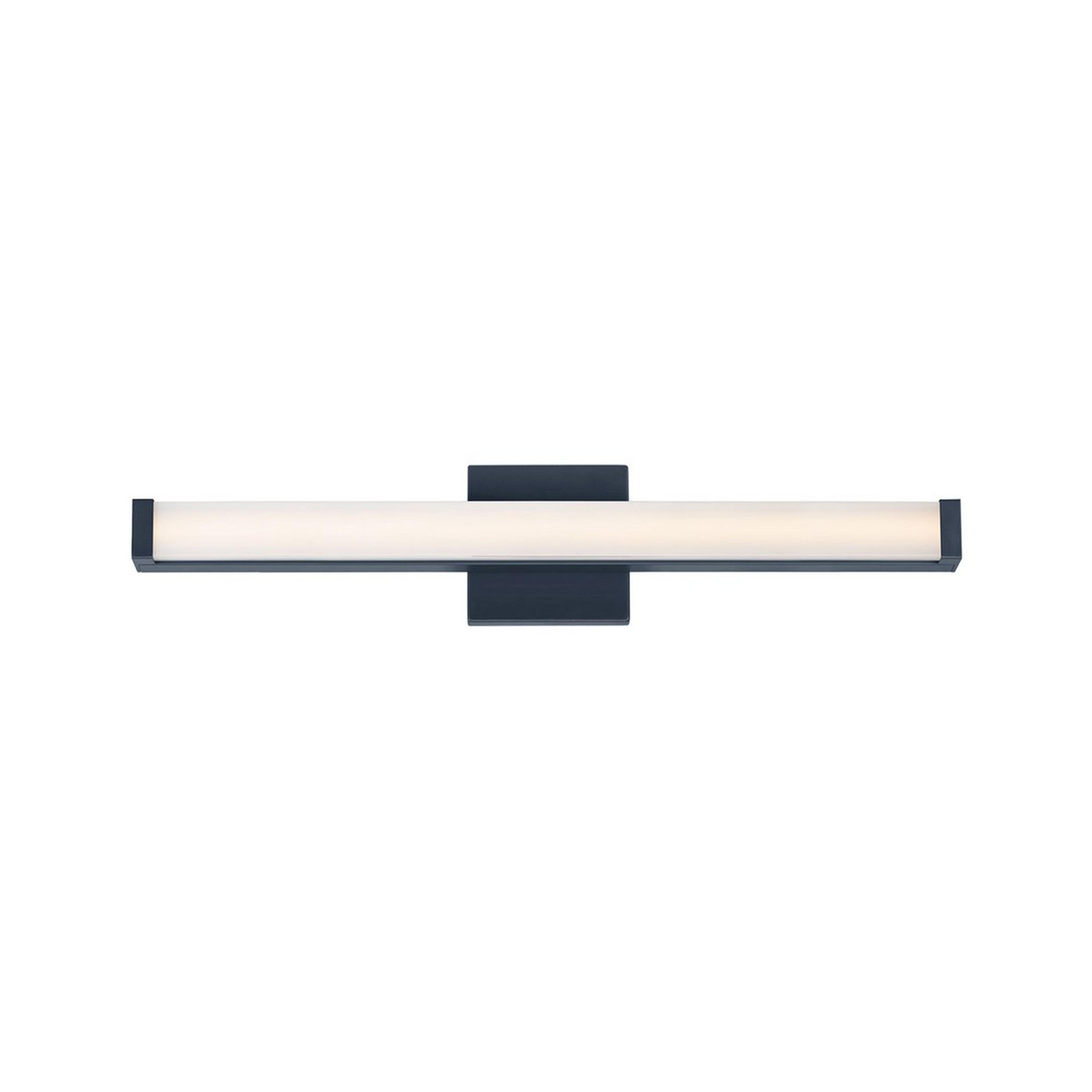 A Modern Bar Vanity Light - 24" with Black / White color