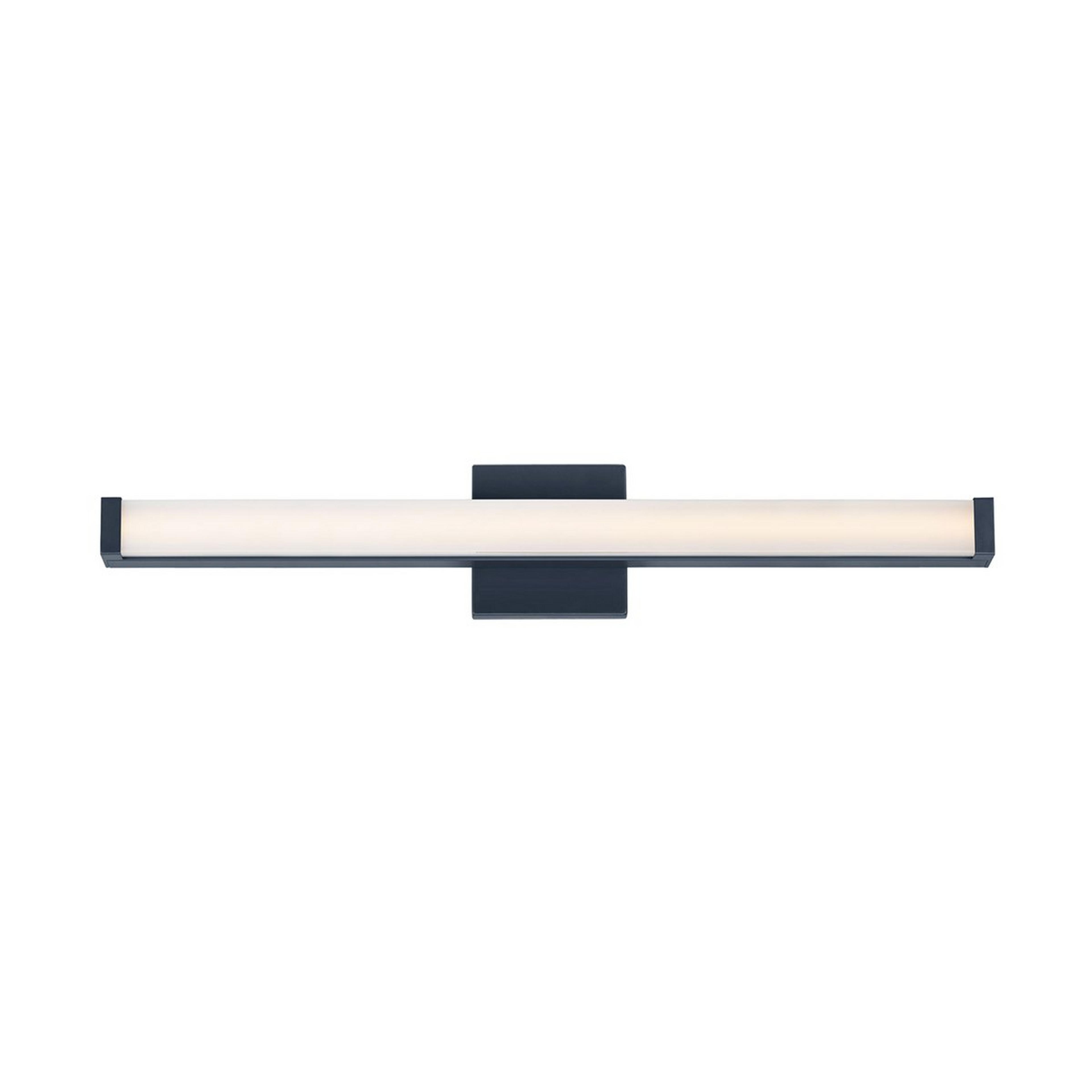 A Modern Bar Vanity Light - 30" with Black / White color