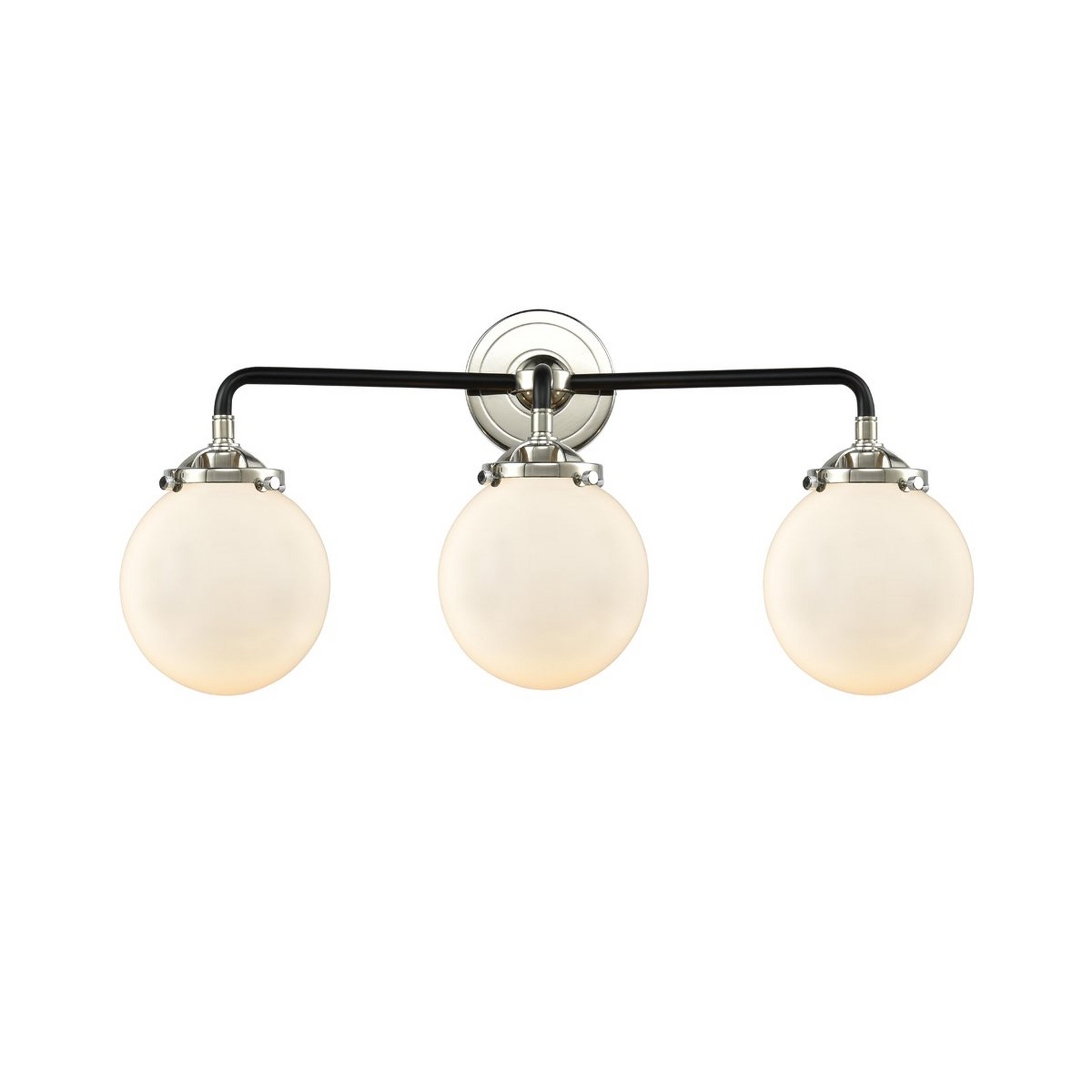 Mod Mix White Globe Vanity Light - 3 Light