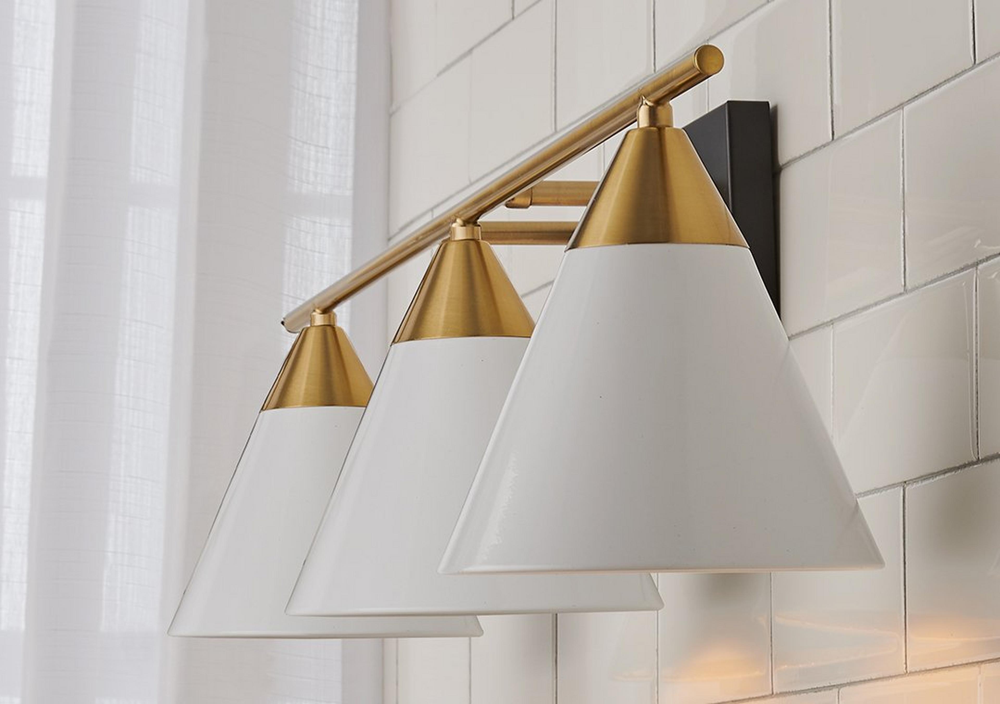 Young House Love Clad Cone Vanity Light