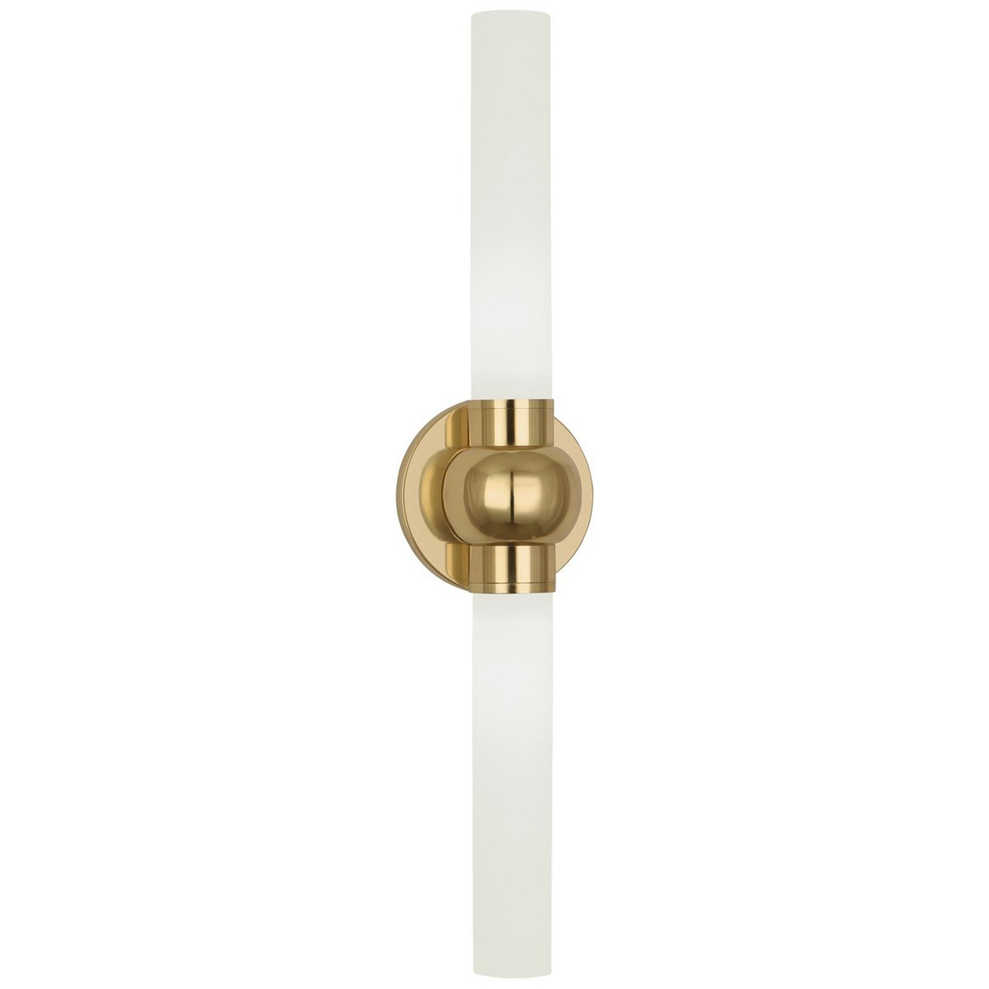 A Saber Bath Sconce with Brass / White color