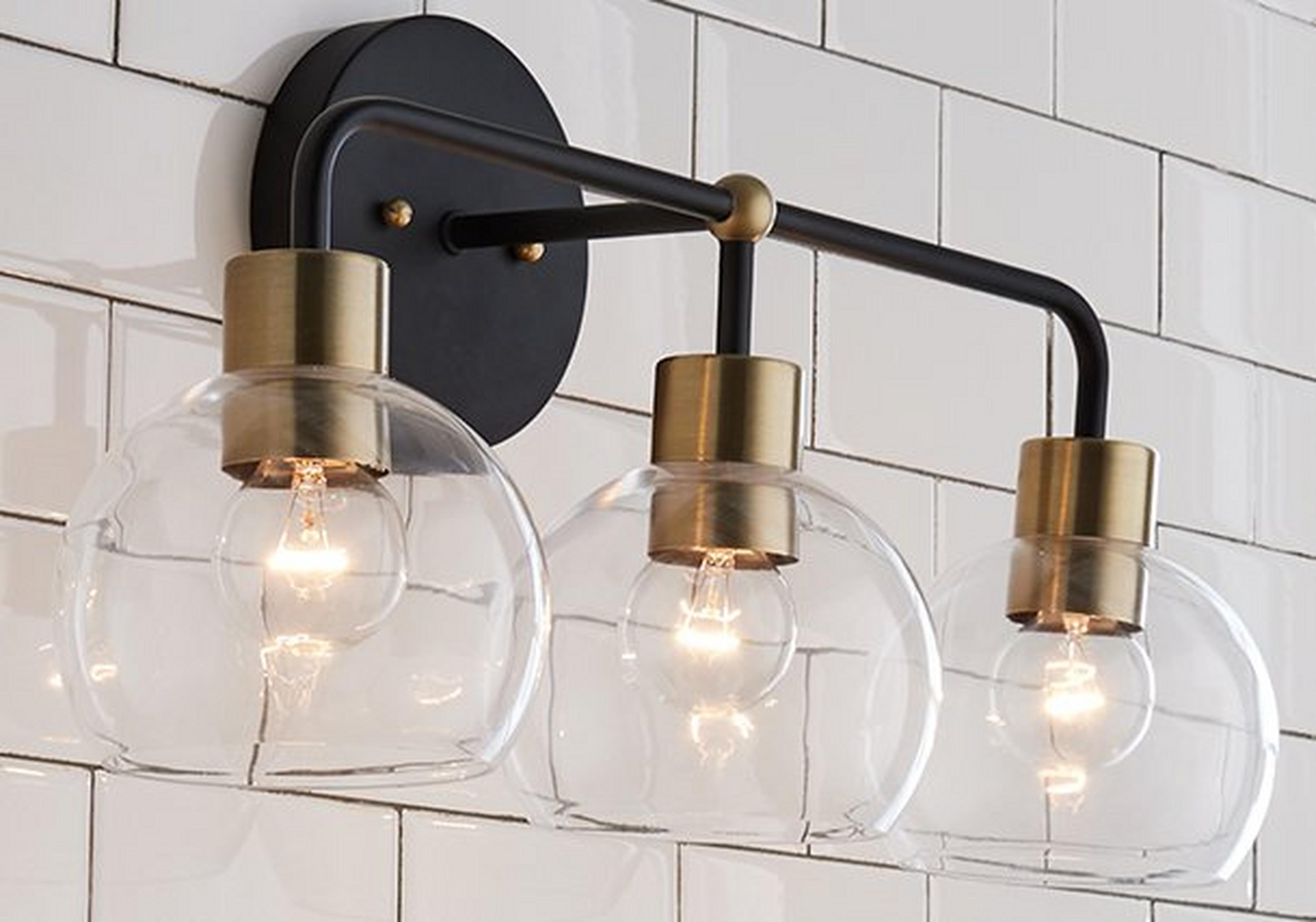 Clear Glass Bubble Vanity Light