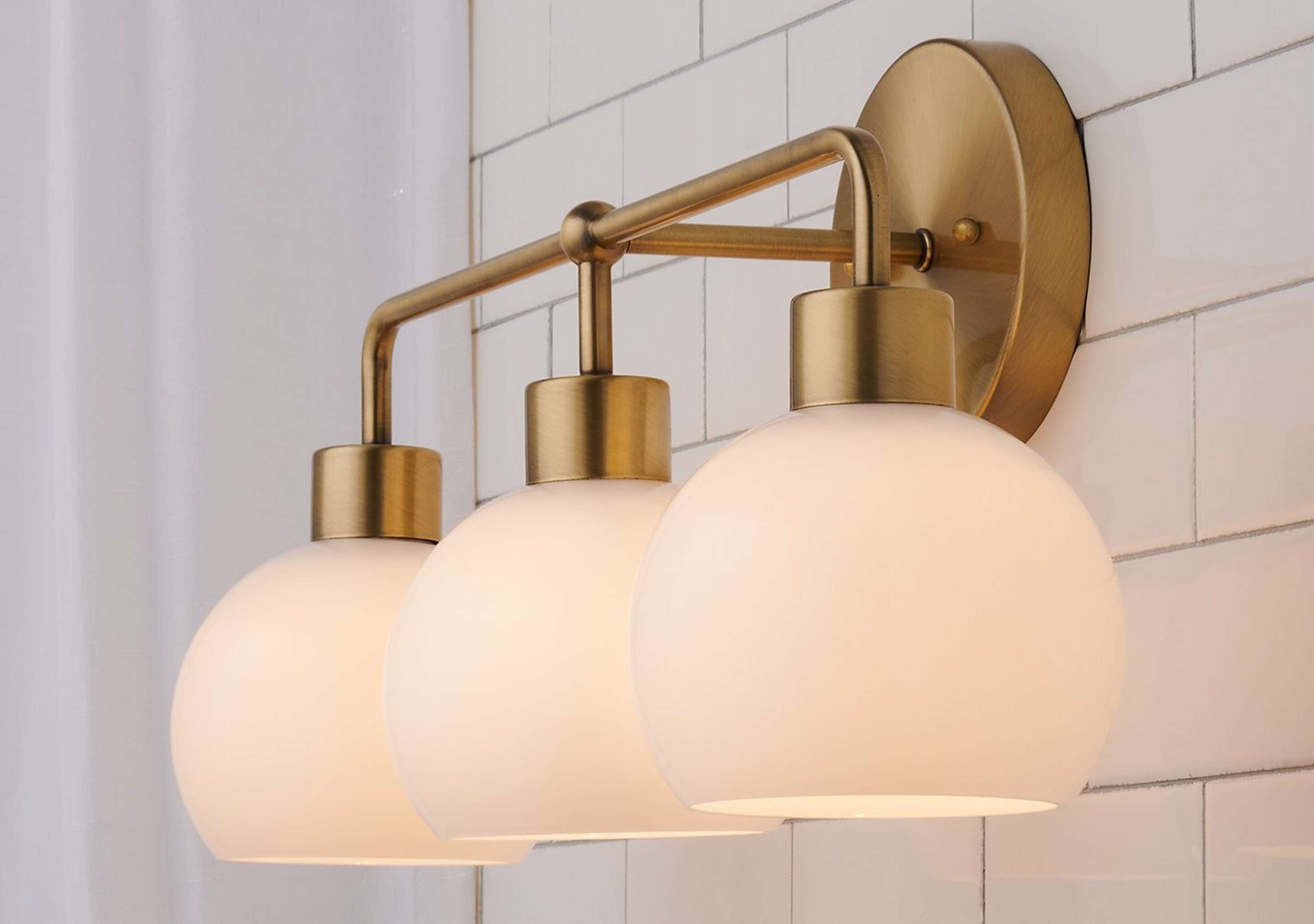 Opal Glass Bubble Vanity Light