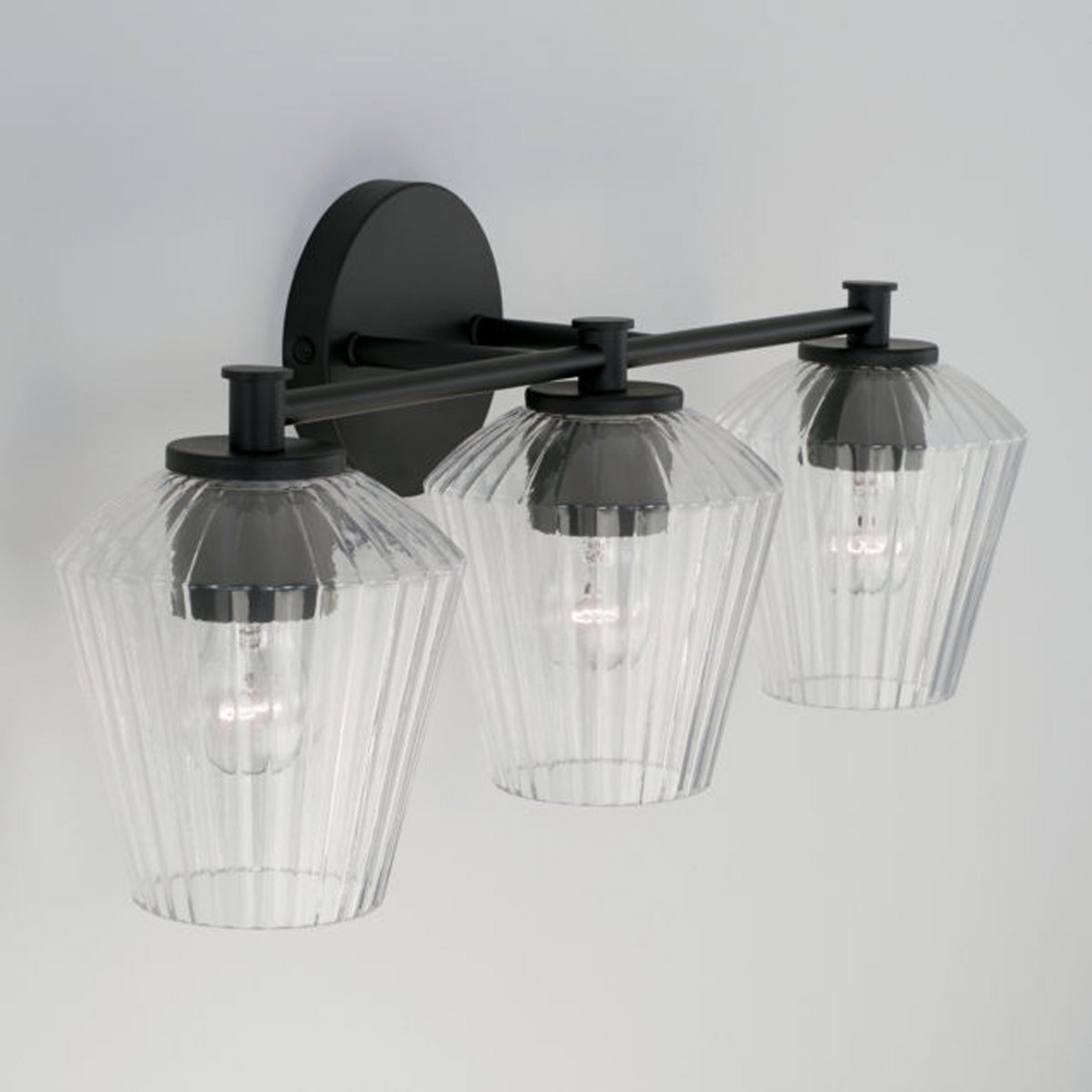 Fluted Felix Vanity Light - 3 Light