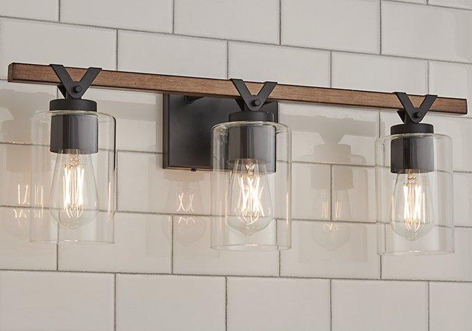 Rustic Bath Lights