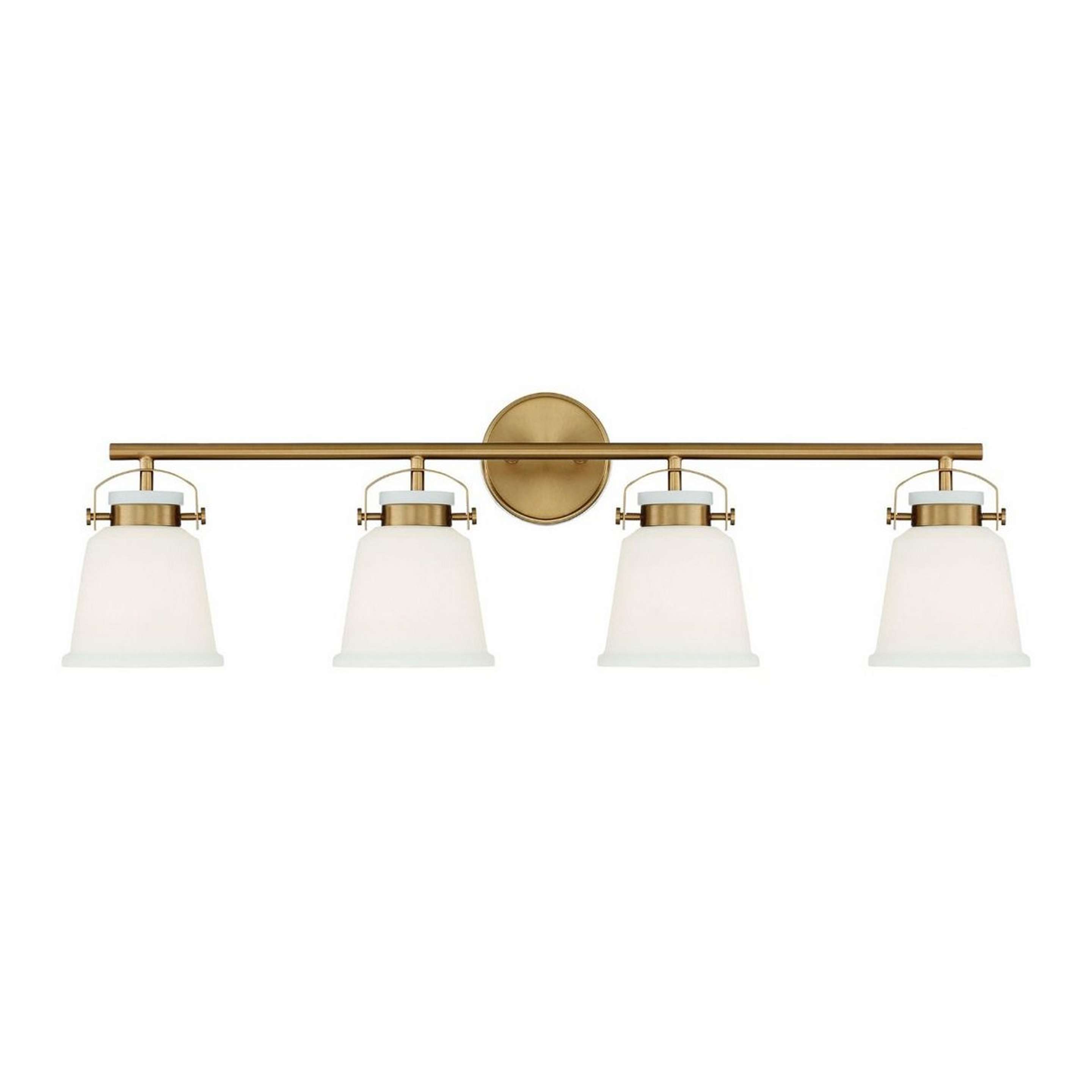 A Andie Vanity Light - 4 Light with Brass / Opal color