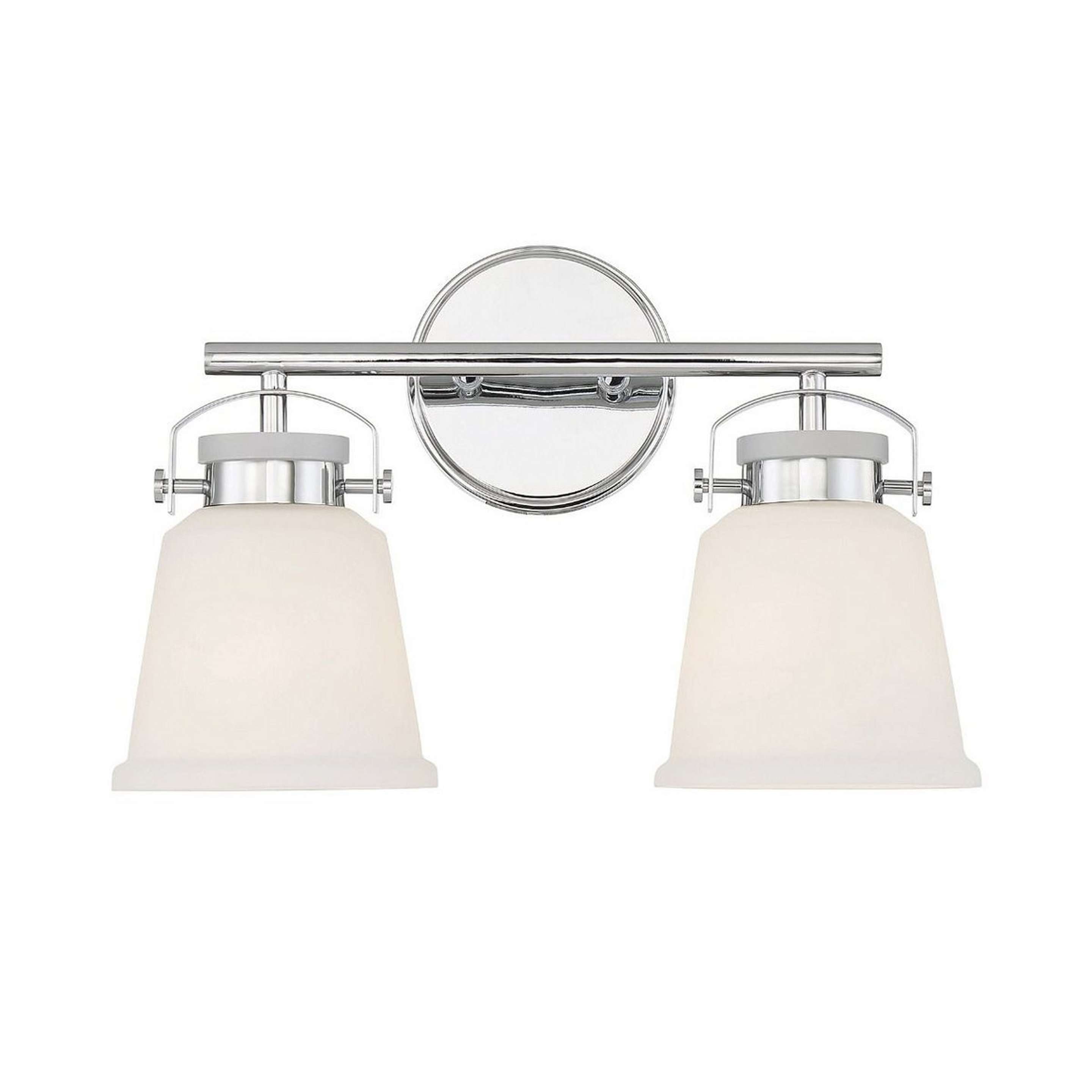 A Andie Vanity Light - 2 light with Chrome / Opal color