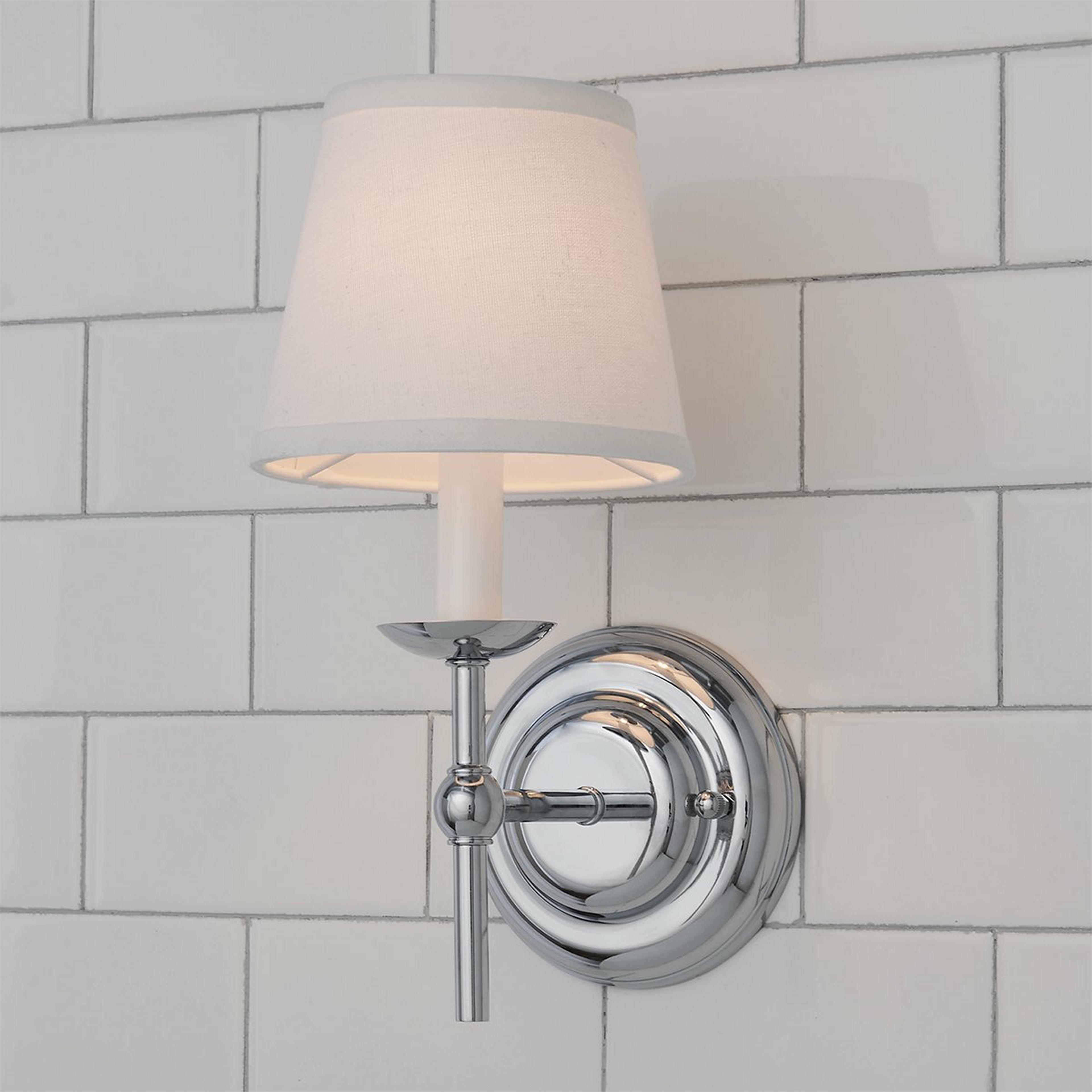 A Erin & Ben Co. Watkins Bath Sconce with Chrome color